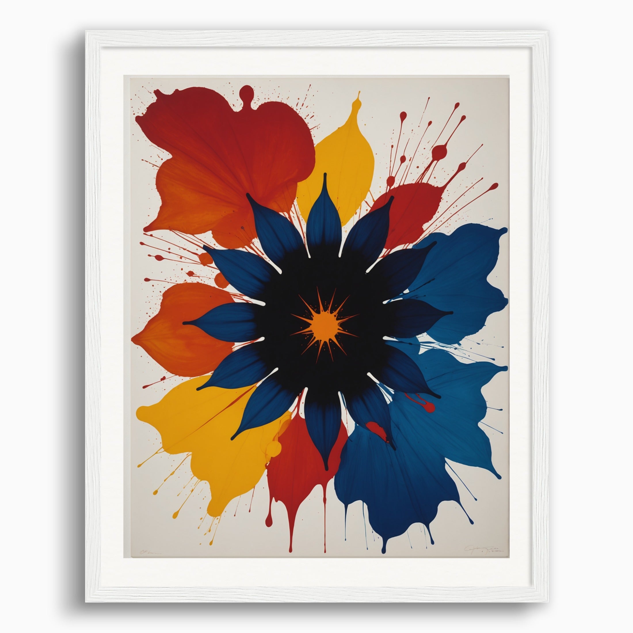 Poster: Style centered on light and repetitive structures that explore the phenomena of perception and movement dynamics,