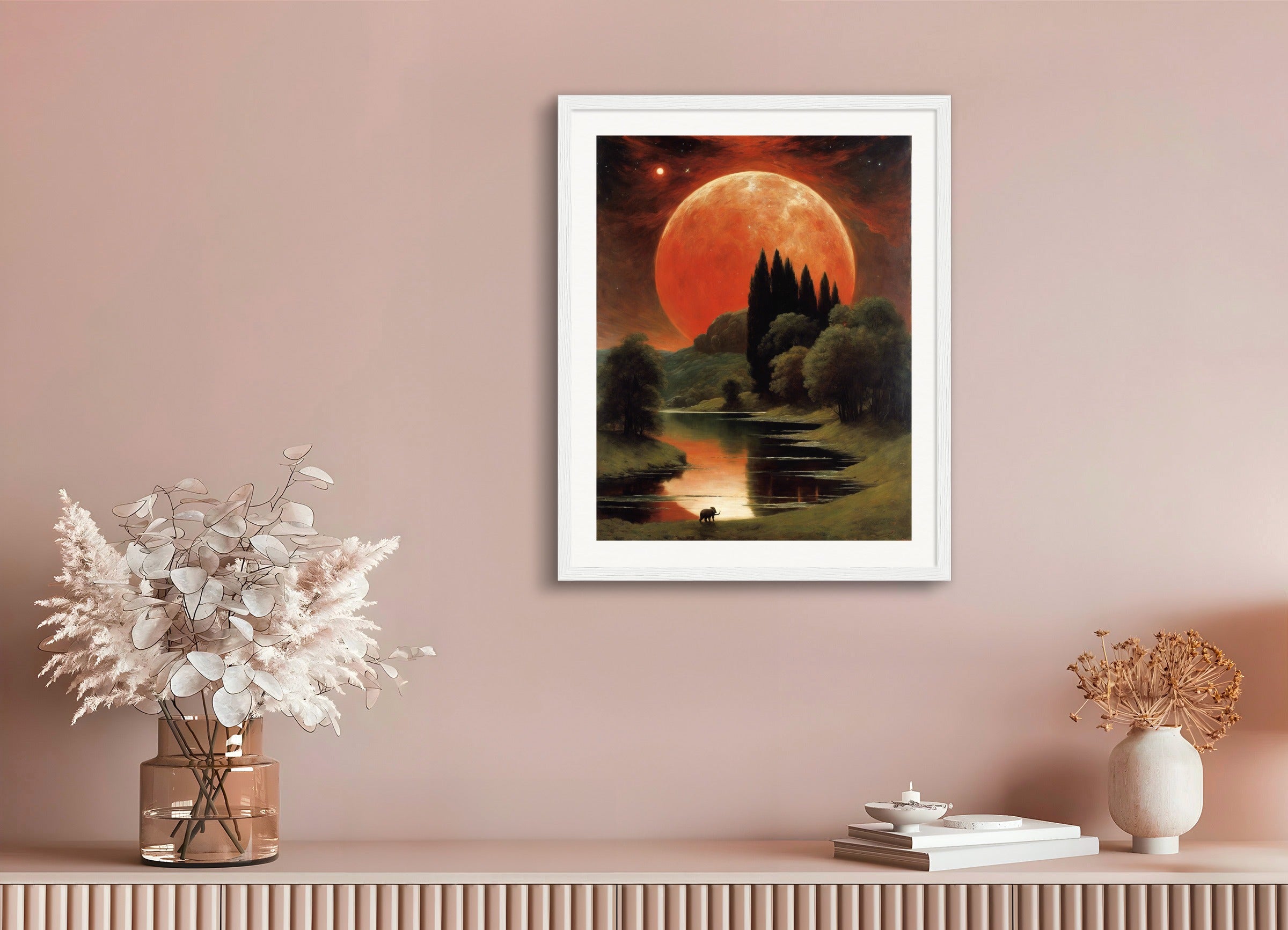 Poster with wood frame: Arnold Böcklin,