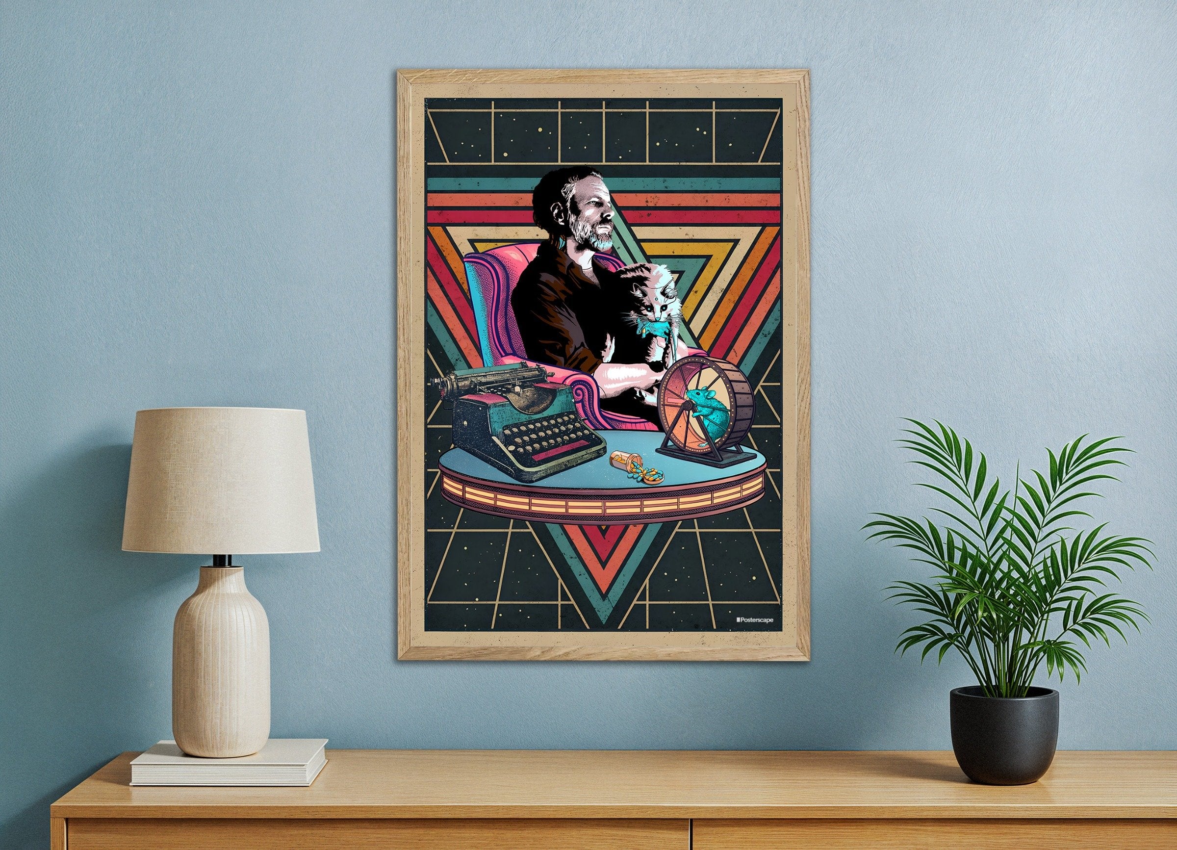 Philip K. Dick Poster - "I Am Alive And You Are Dead" - Retro Sci-Fi Print