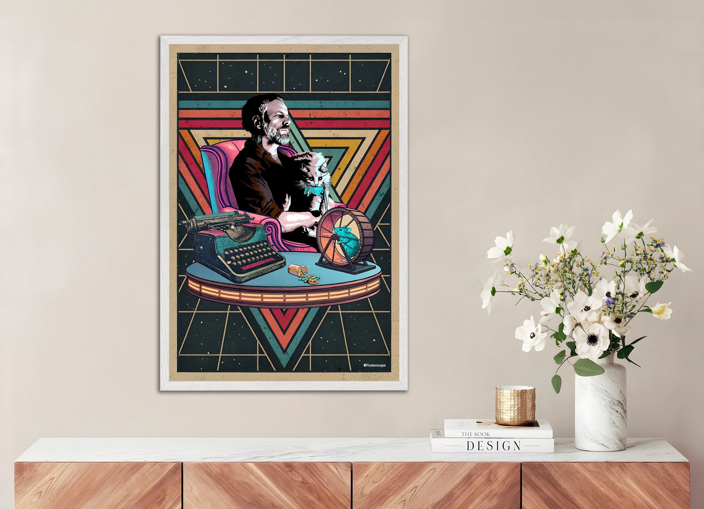 Philip K. Dick Poster - "I Am Alive And You Are Dead" - Retro Sci-Fi Print