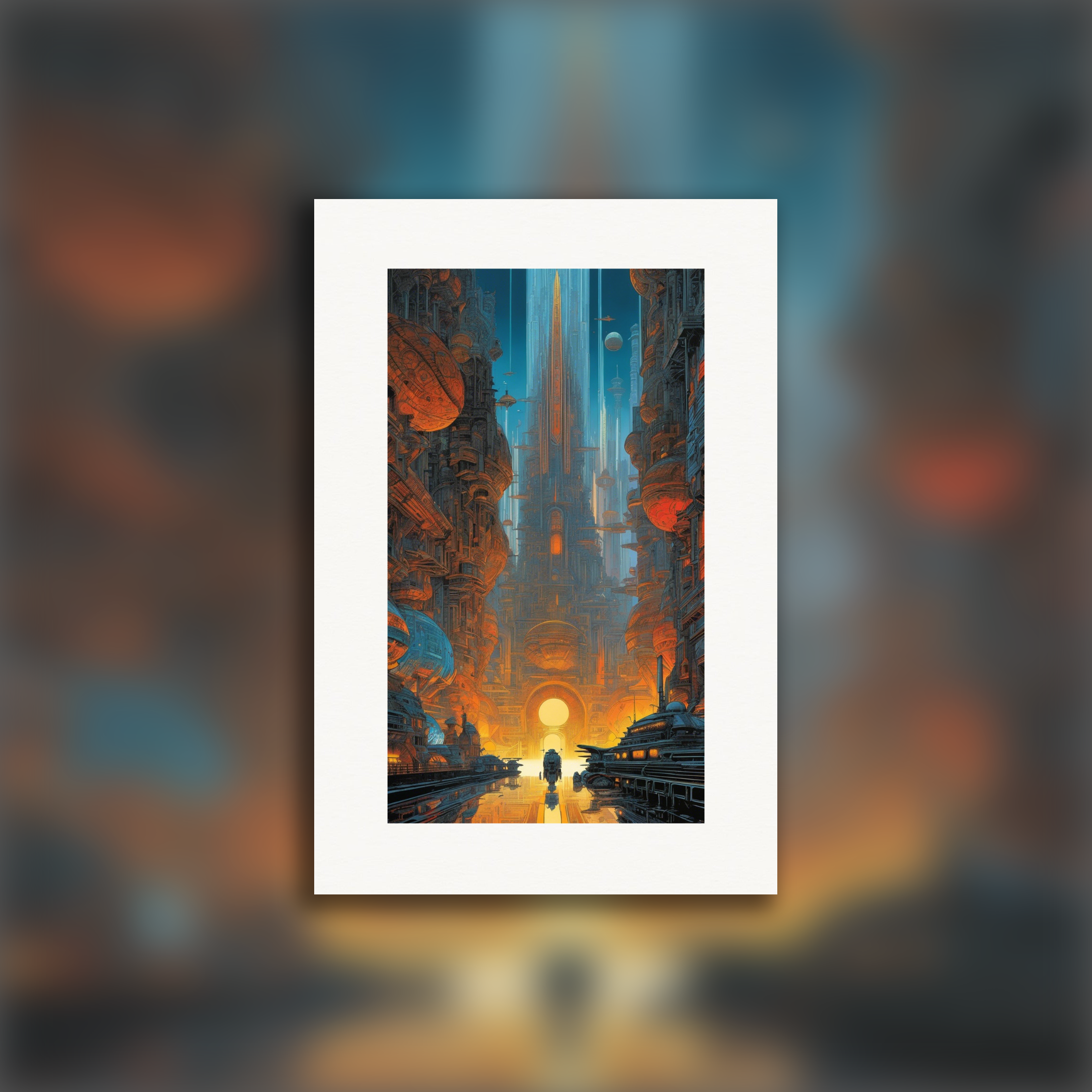 Métal hurlant (tegneserie), Futuristisk by - Plakat