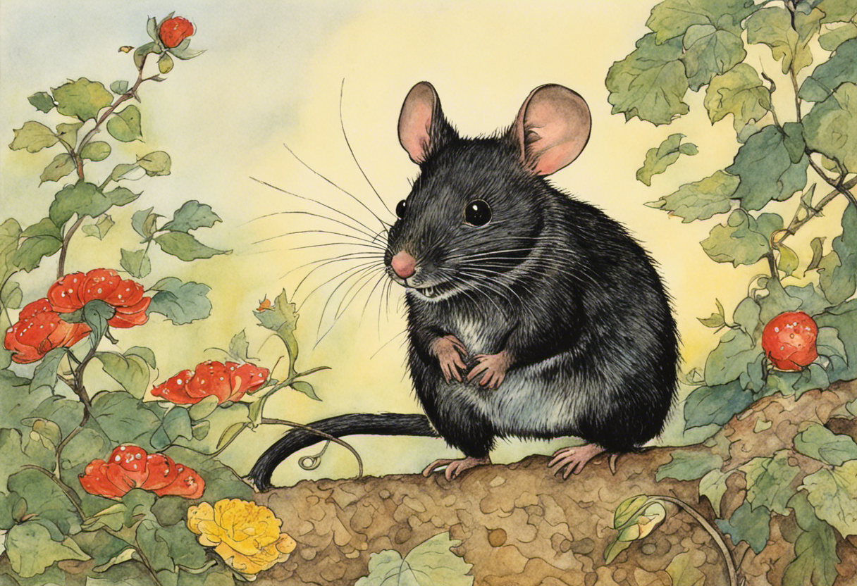 Samtidsamerikansk tegneserie naiv, en mus - Plakat