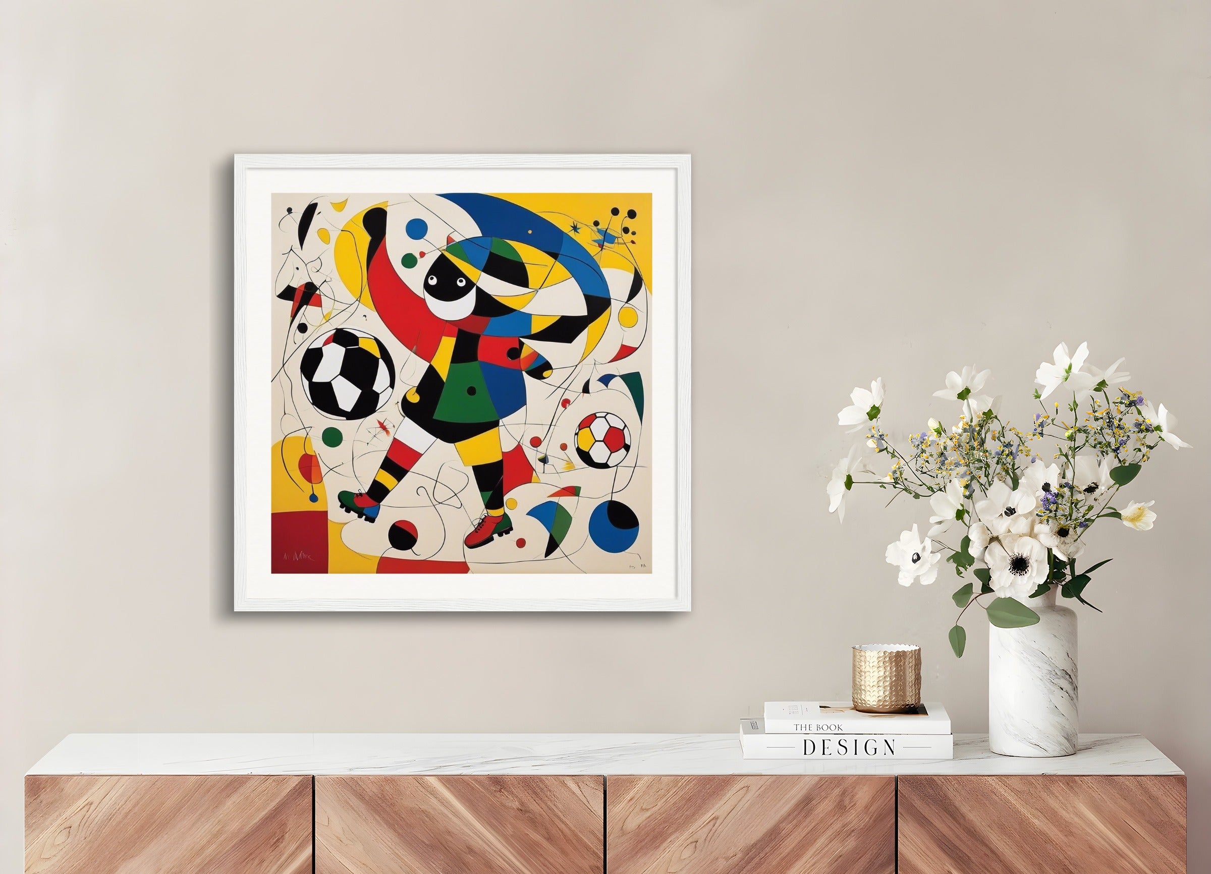 Poster with wood frame: Catalan surreal movement,