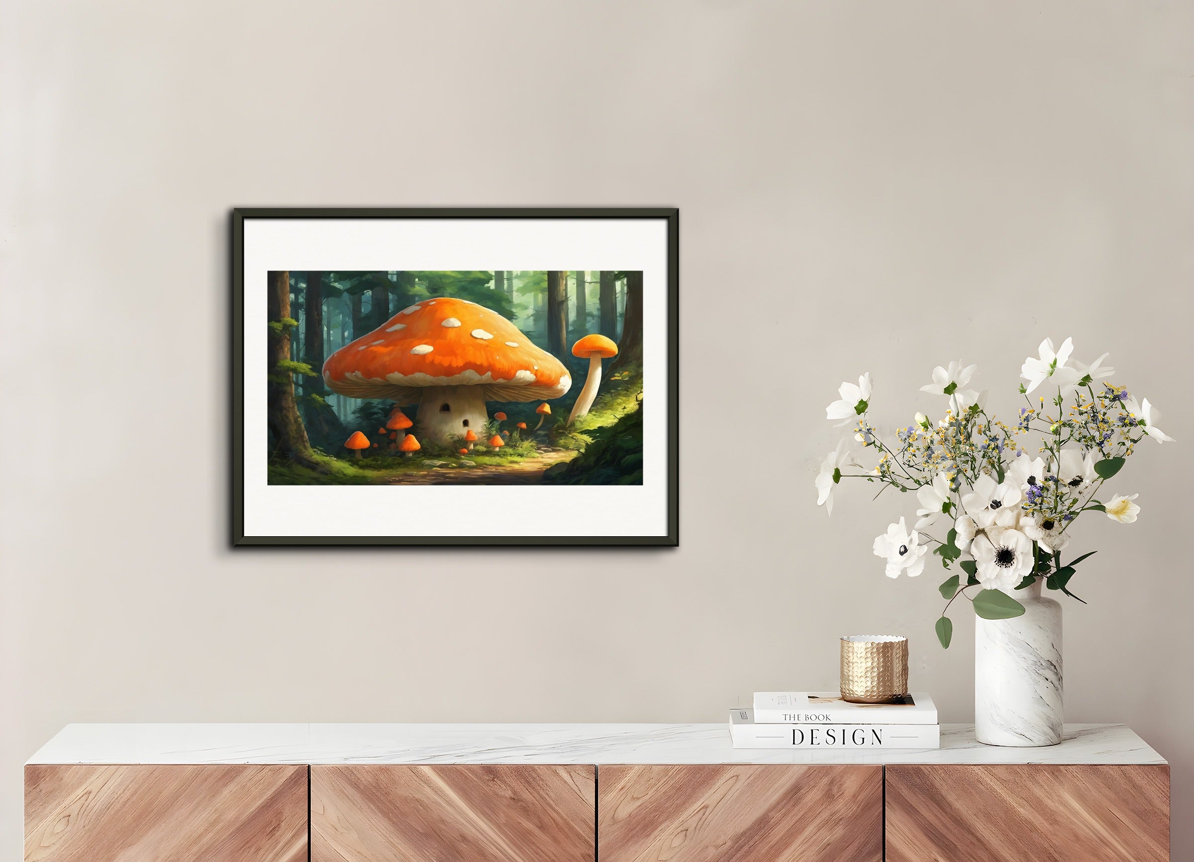 Poster with metal frame: Masterpieces of contemporary Japanese anime,