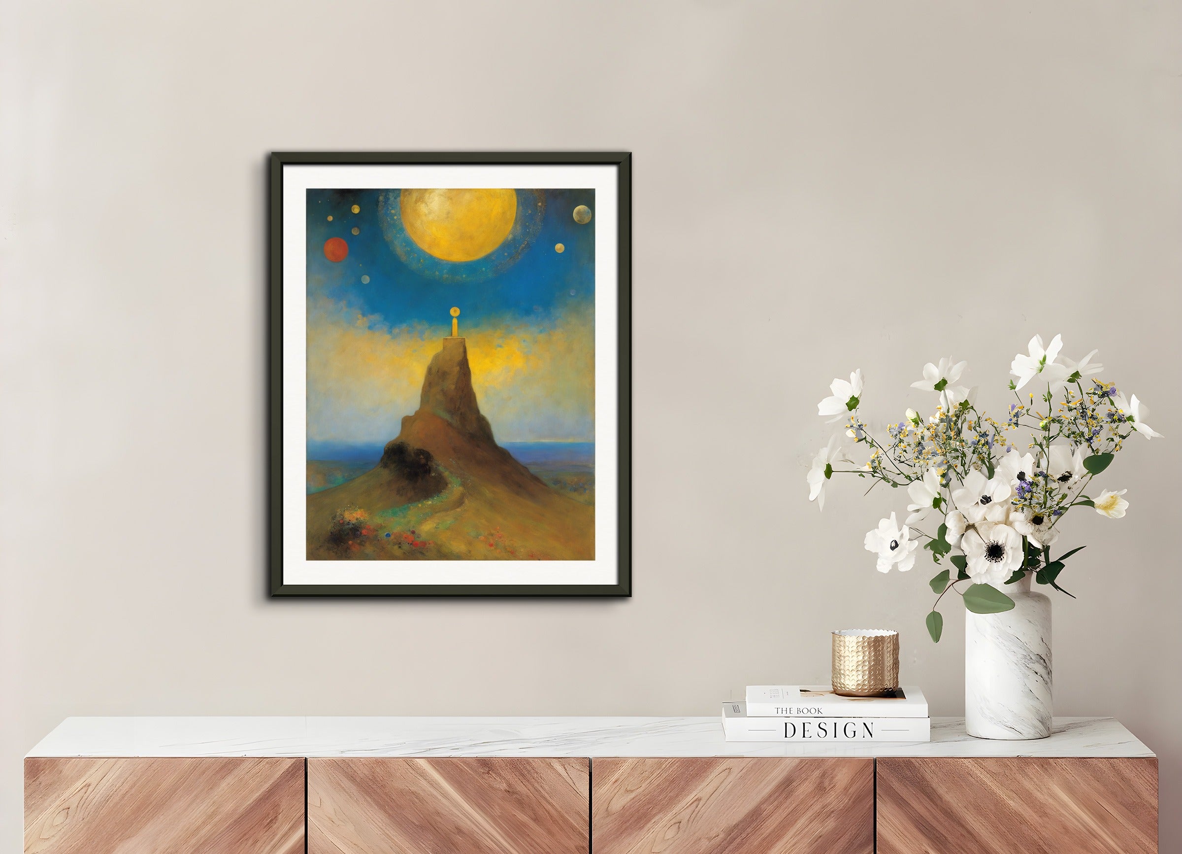 Poster with metal frame: Odilon Redon,