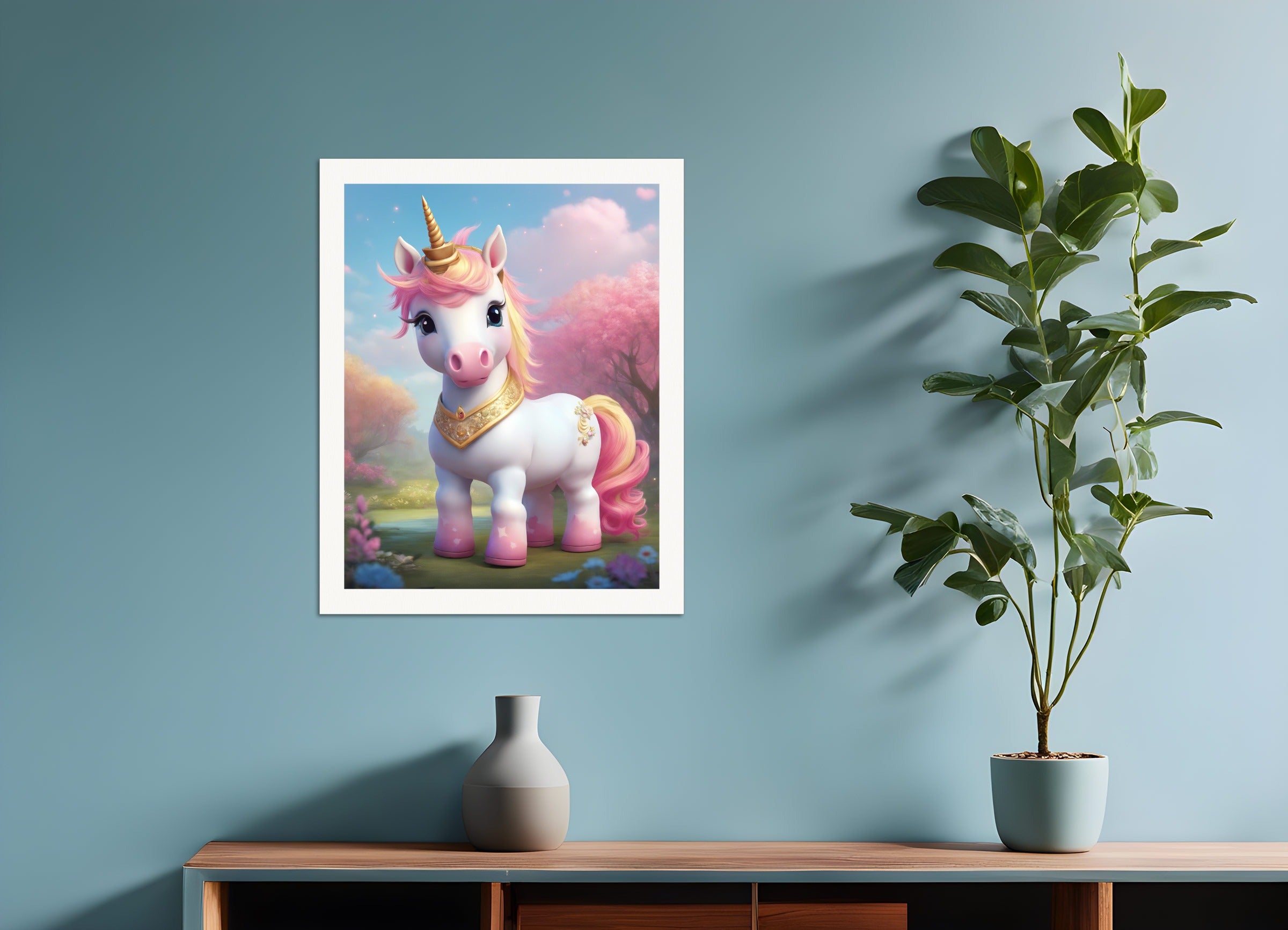 Poster: , A baby cute unicorn