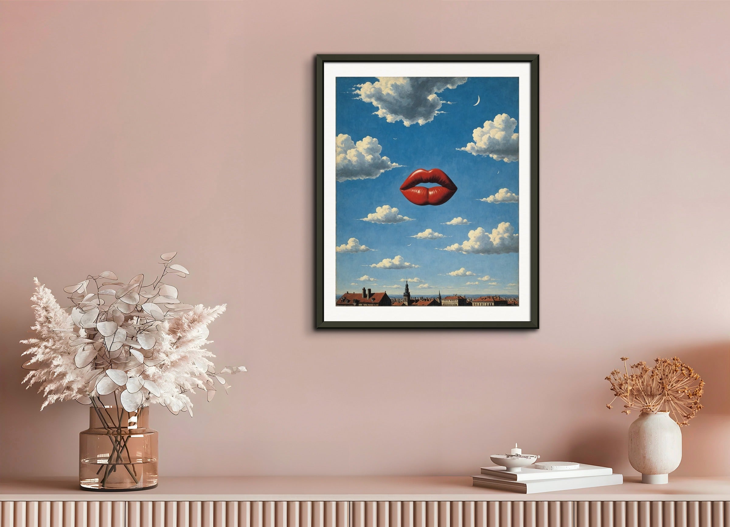 Poster with metal frame: Belgian surrealism,