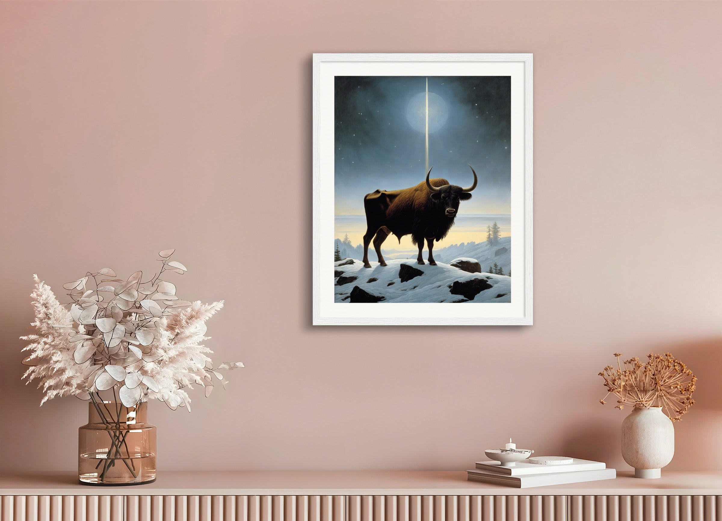 Poster with wood frame: Caspar David Friedrich,