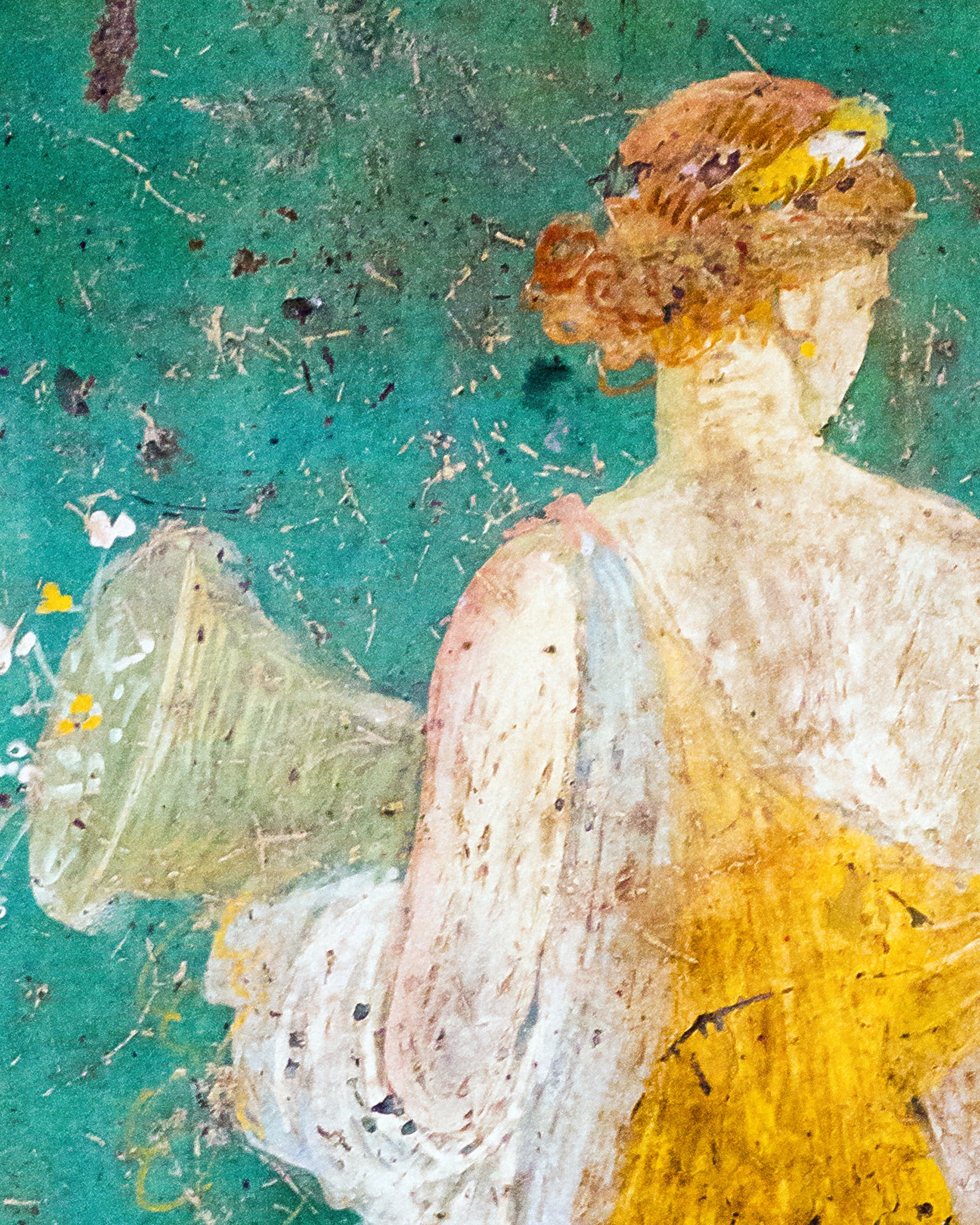 Fresque Murale Flora – Stabiae - Peinture Romaine Ancienne - Affiche