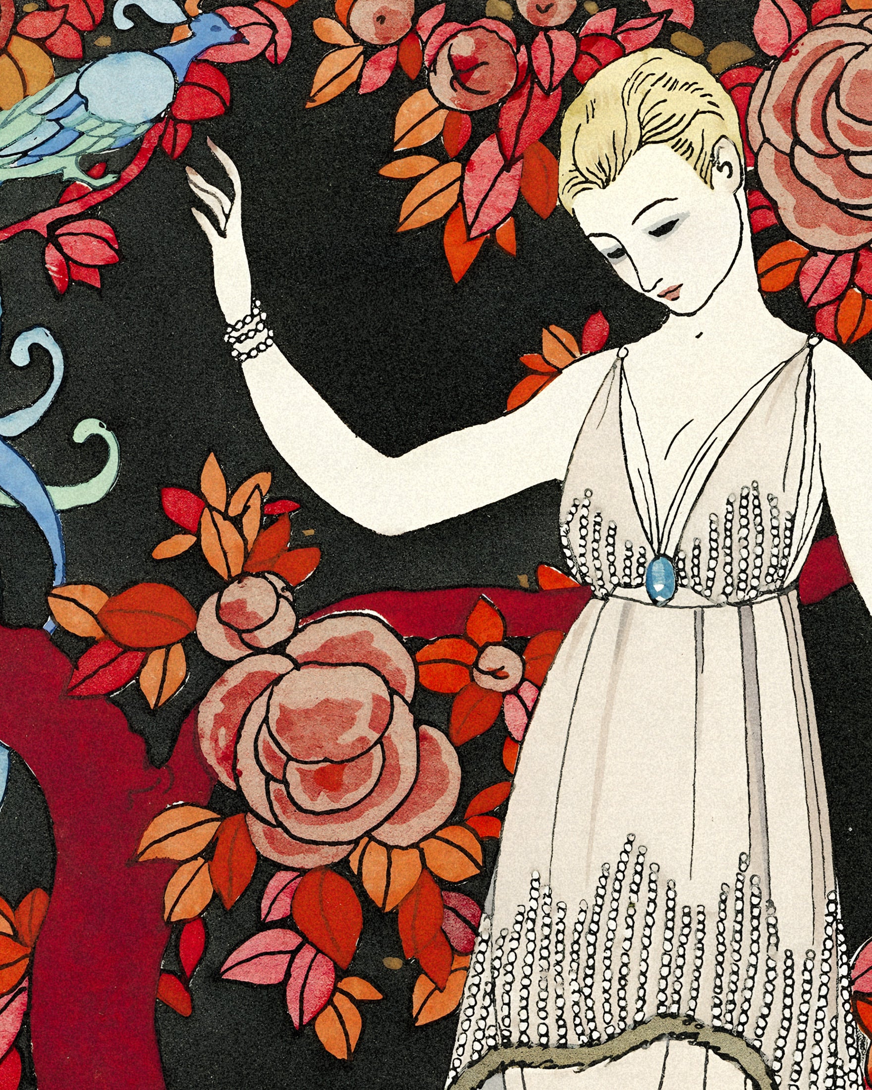 "L'Arbre de Science" av Georges Barbier (1914) - Art Deco Plakat