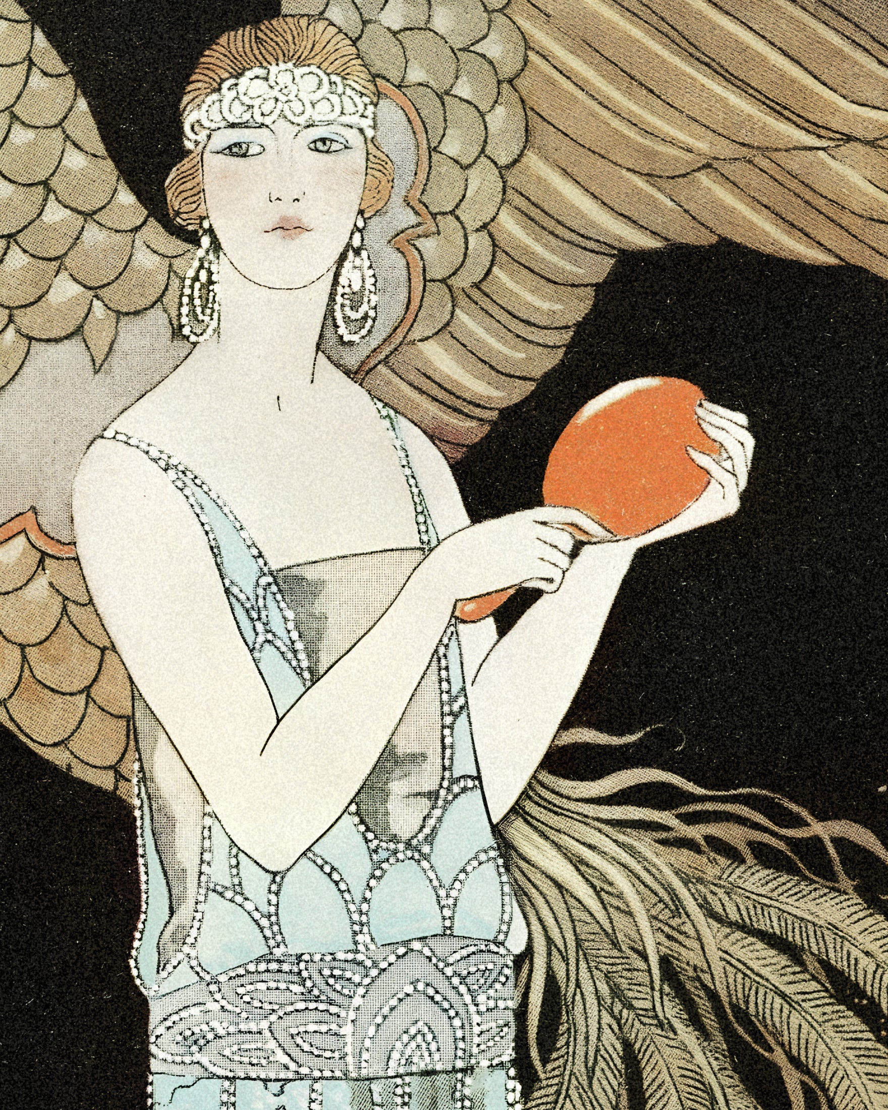 "Sortilèges" av Georges Barbier (1922) - Art Deco plakat