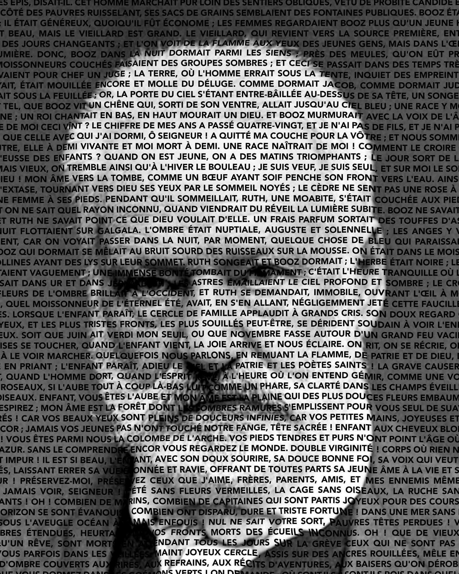 Victor Hugo - De kontemplerende Typografiske portrettet