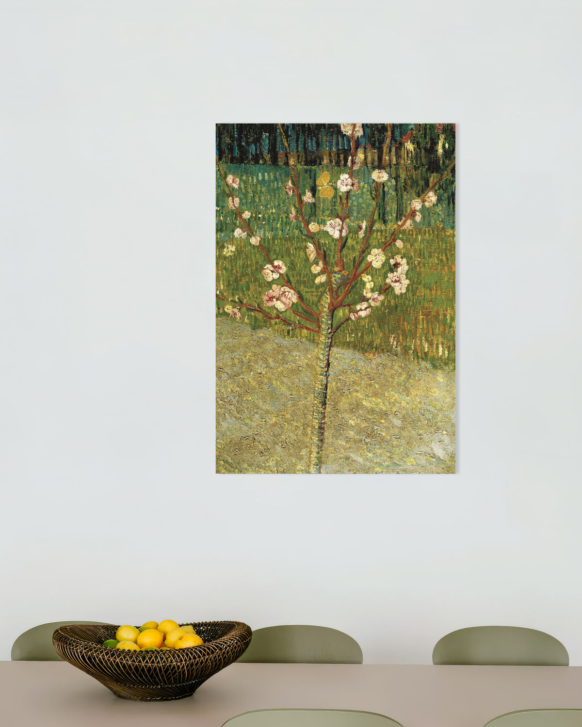 Poster av Mandeltreet i blomst (1888) av Vincent van Gogh