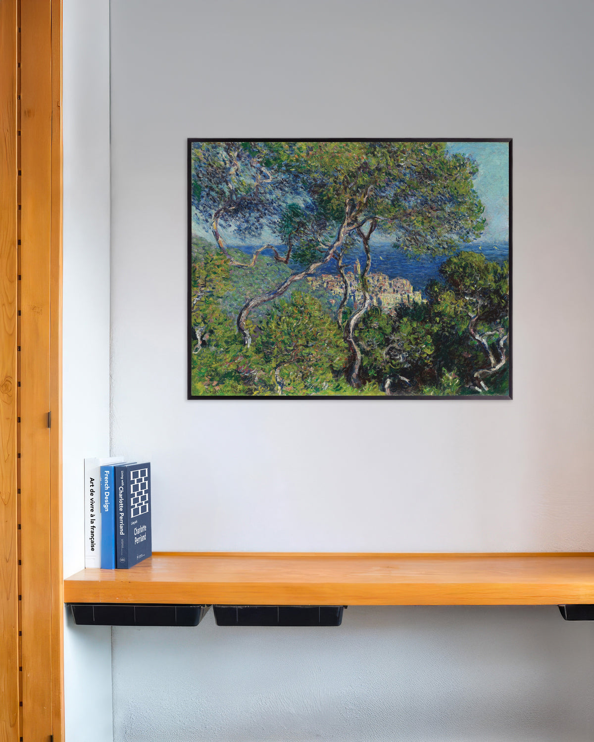 Poster of Bordighera (1884) by Claude Monet, with metal frame