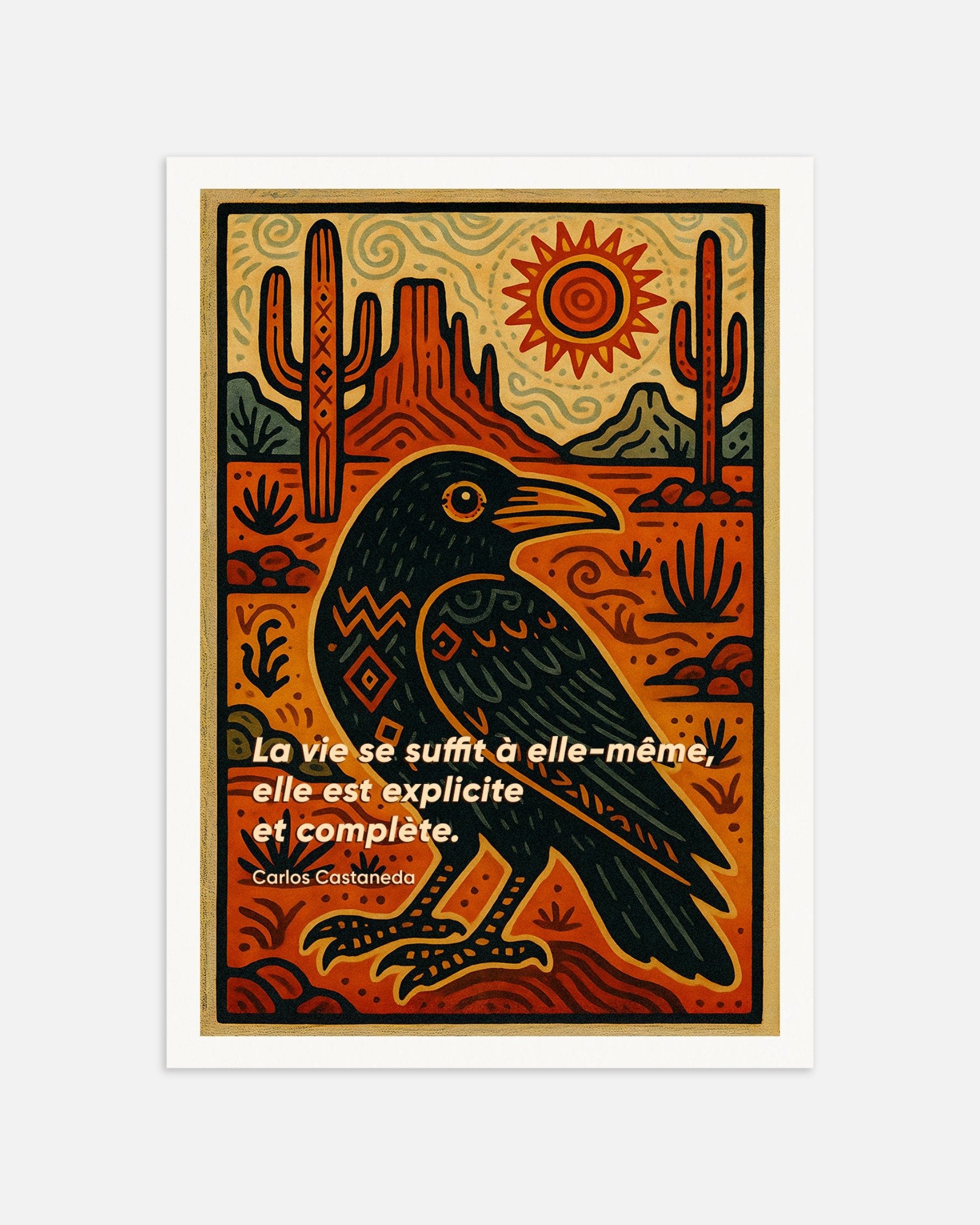 Poster of Carlos Castaneda Quote Art Print - Journey to Ixtlan: The Lessons of Don Juan, thumbnail