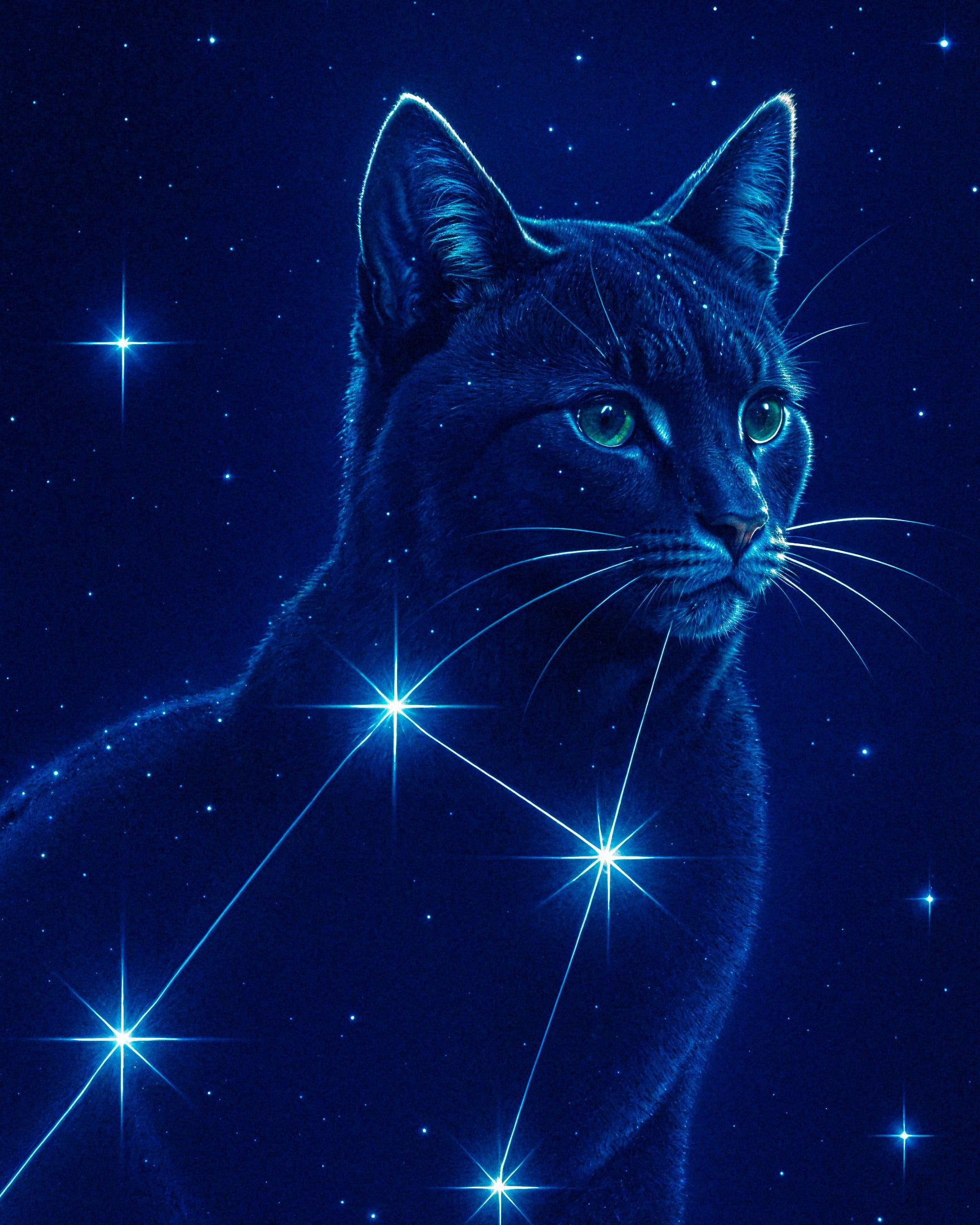 Andromeda Cat Poster