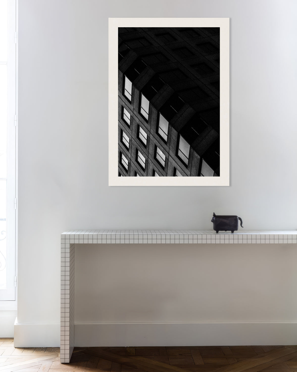 Poster of Concrete Grid at Night