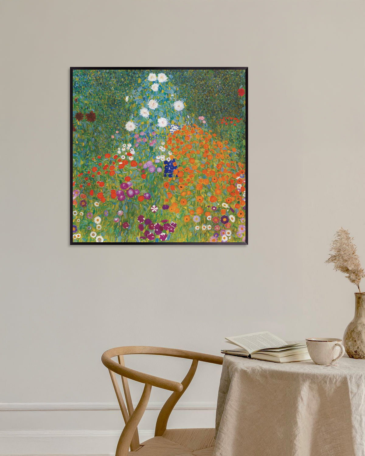 Plakat Bondehage (1905–1907) av Gustav Klimt med metallramme