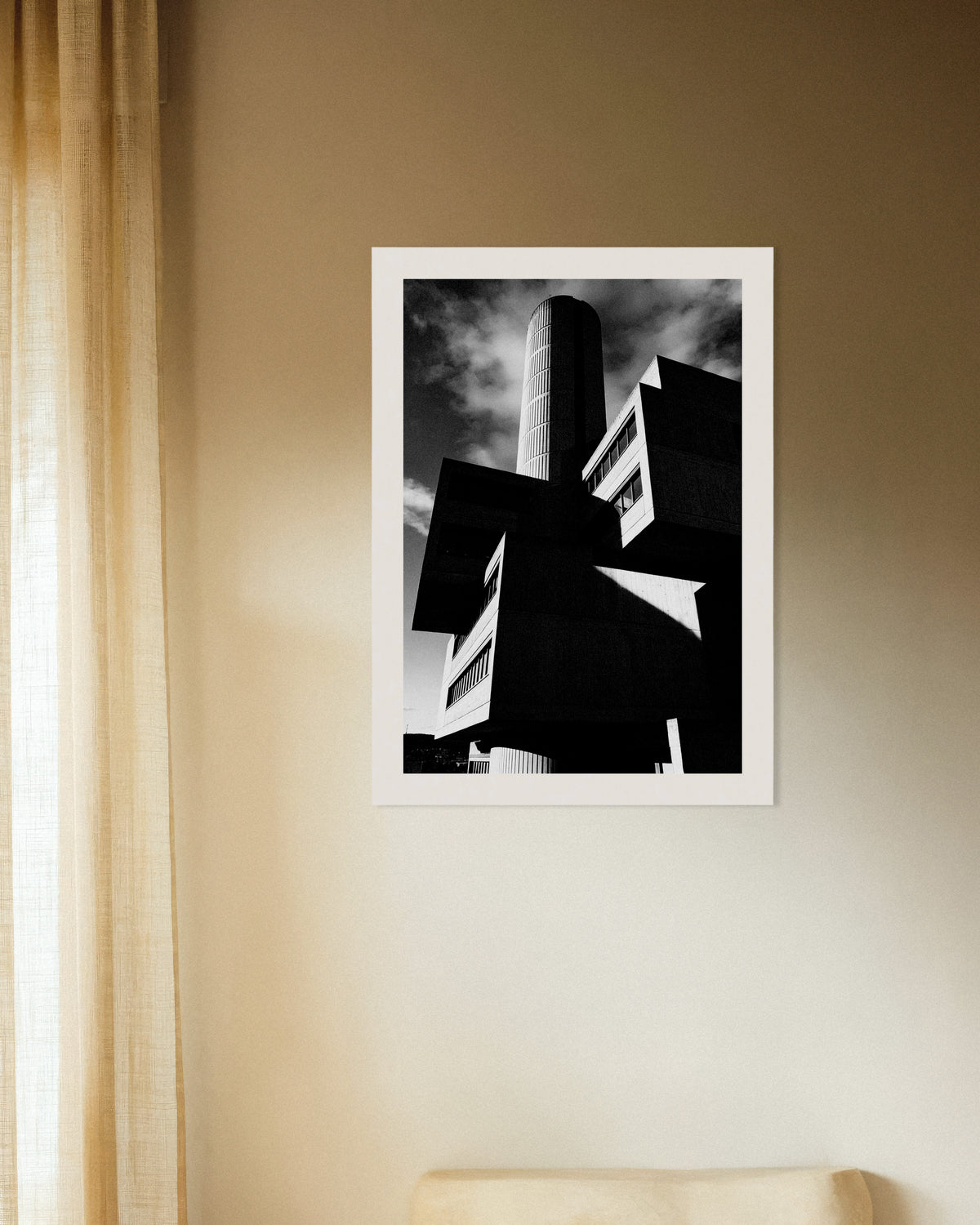 Poster of Cylinder Tower and Floating Blocks