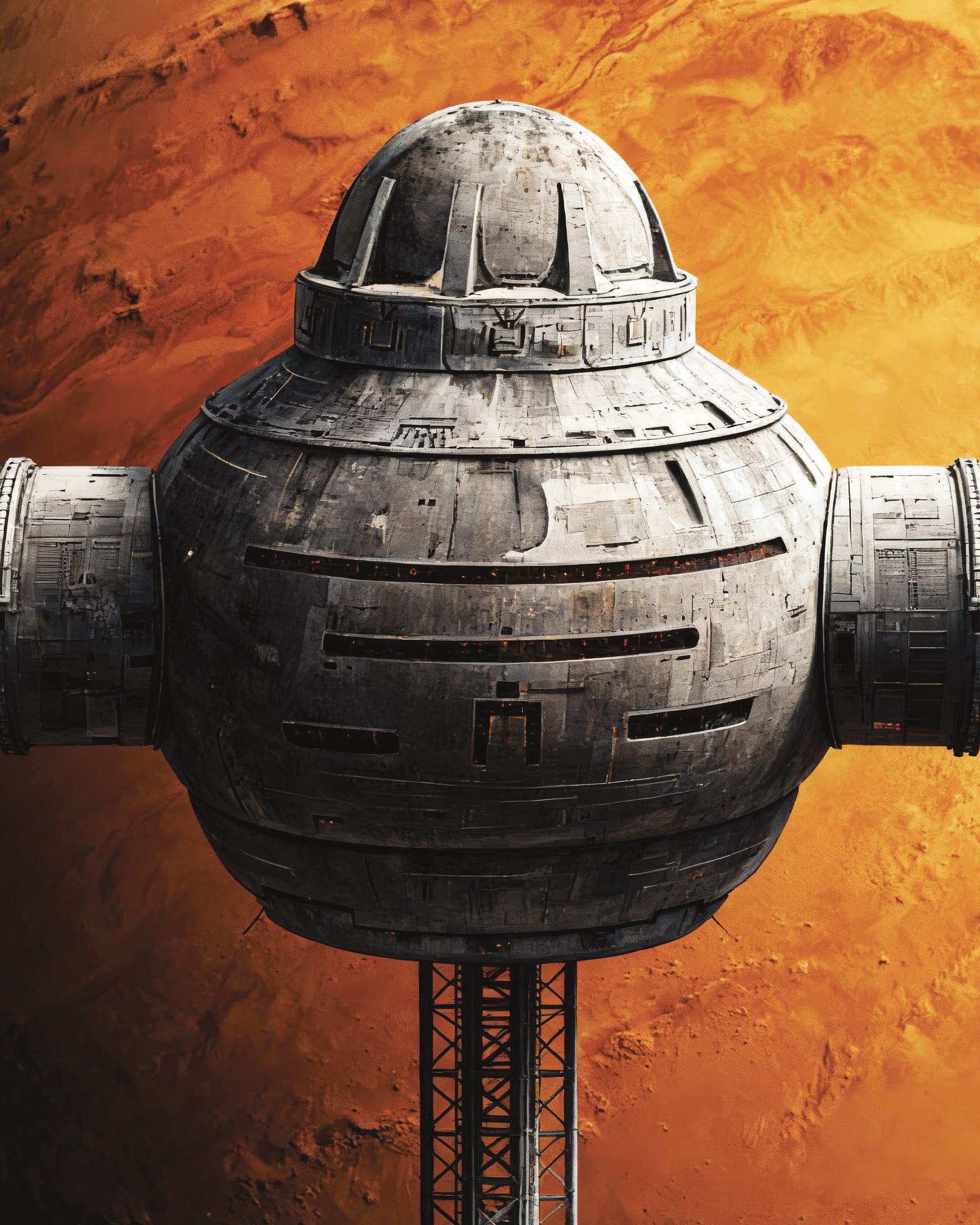 Orbital Stasjon Poster, Dune, Sci-Fi Planet Plakat