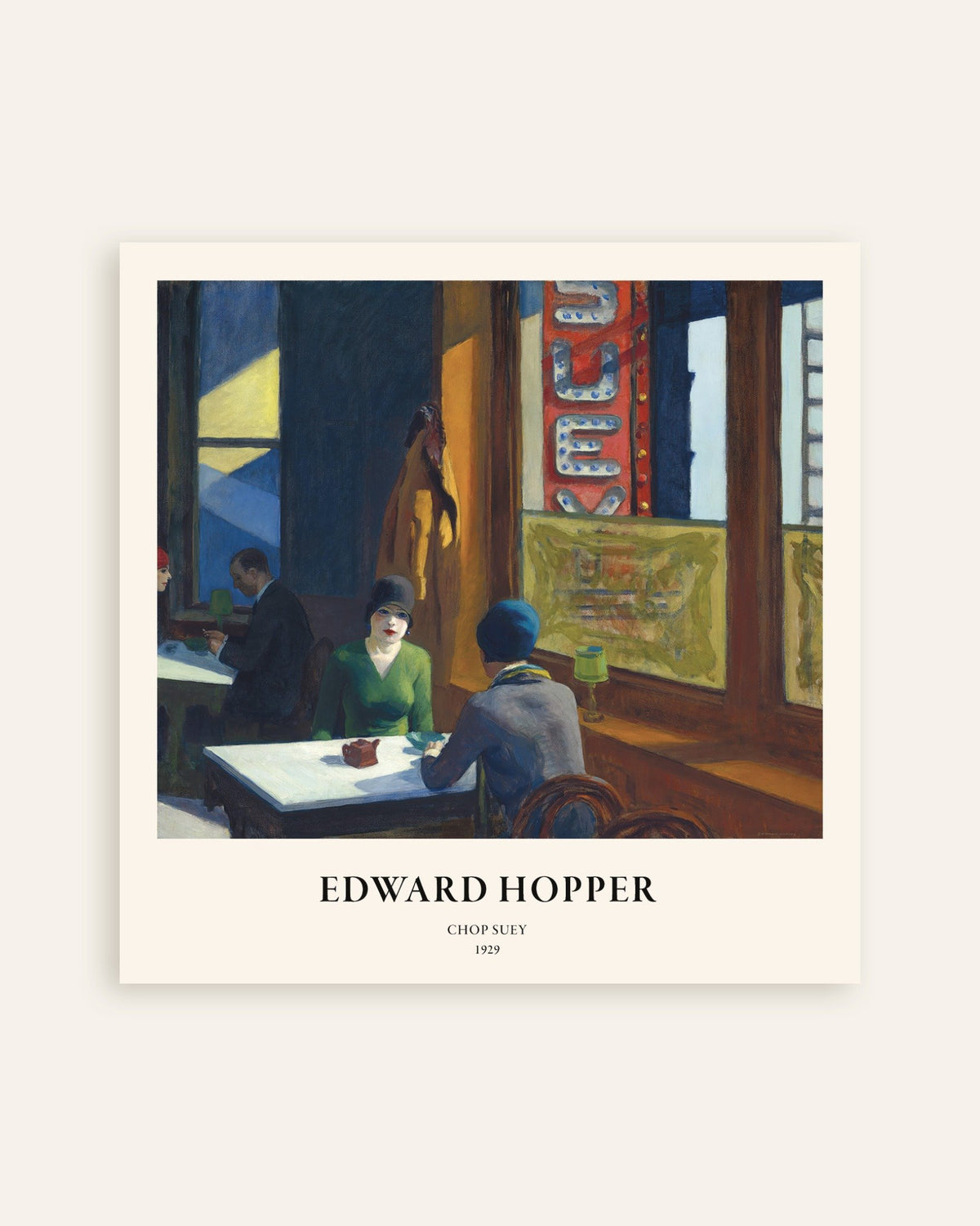 Edward Hopper Chop Suey poster | Posterscape
