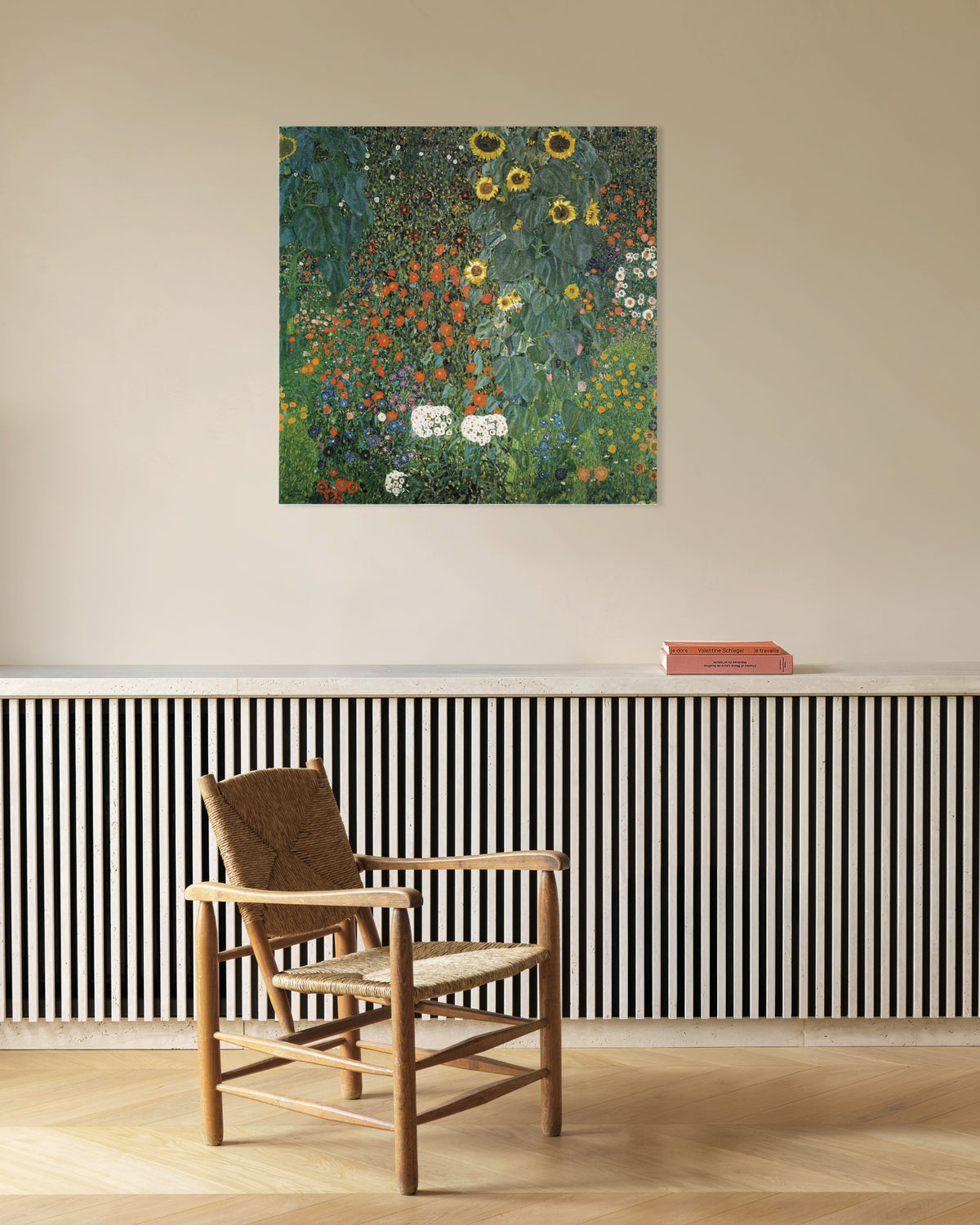 Plakat Bondehage med solsikker (1907) av Gustav Klimt