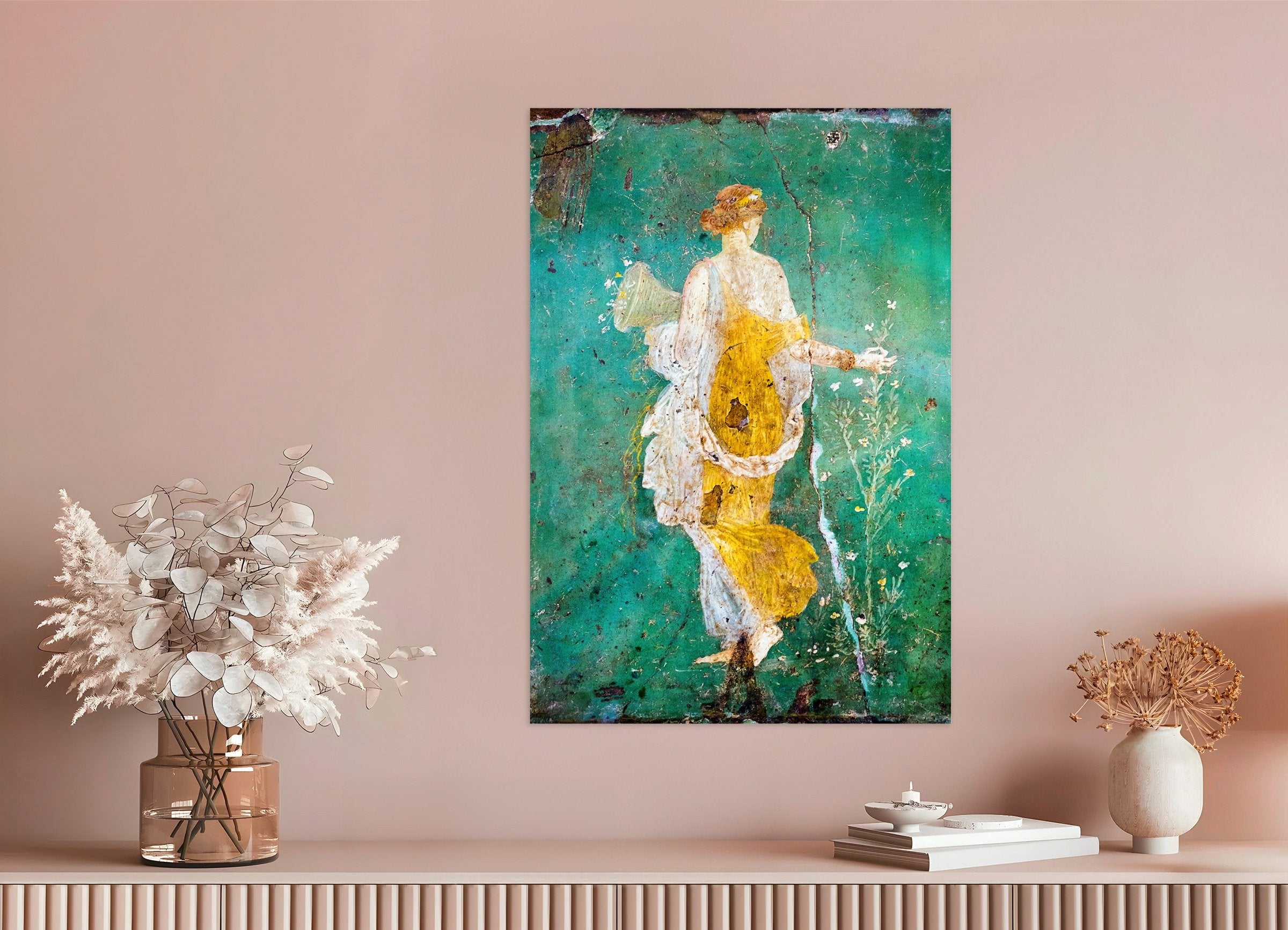 Poster of Flora Wall Fresco – Stabiae - Ancient Roman Painting