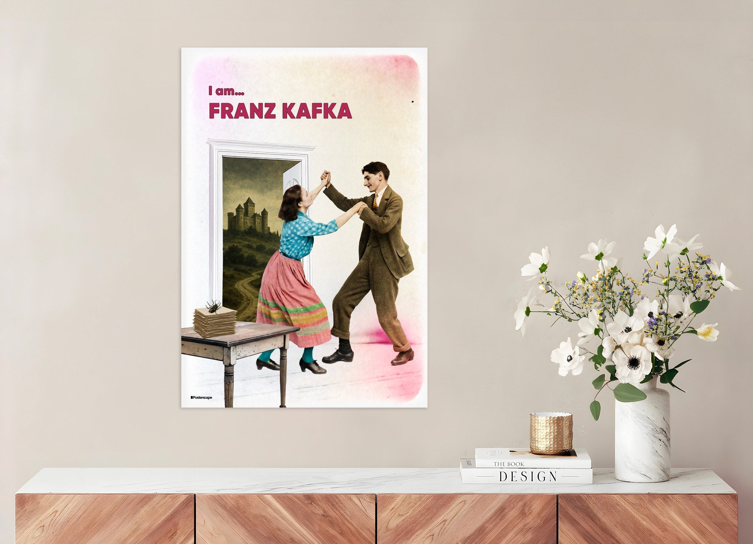 Poster of Franz Kafka - A Literary Portrait - Art Print