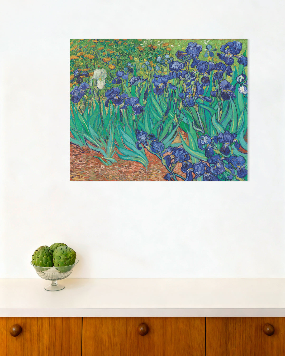 Poster av Iris (1889) av Vincent van Gogh
