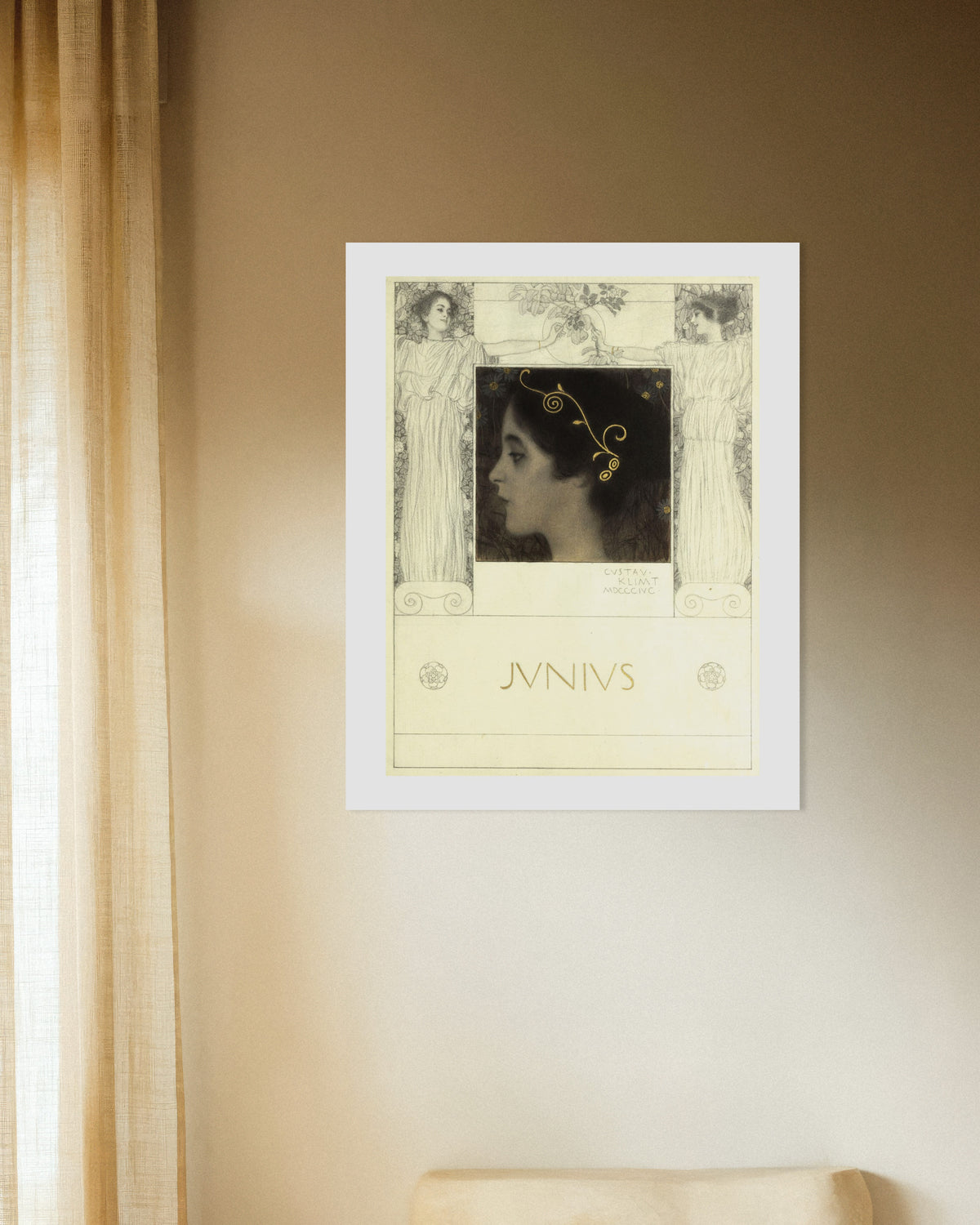 Plakat Junius (1896) av Gustav Klimt