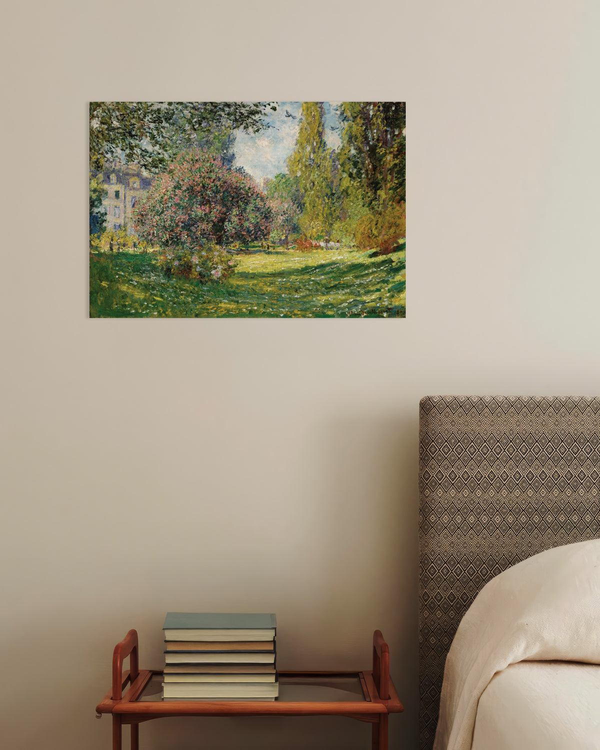 Plakat Landskap, Parc Monceau (1876) av Claude Monet