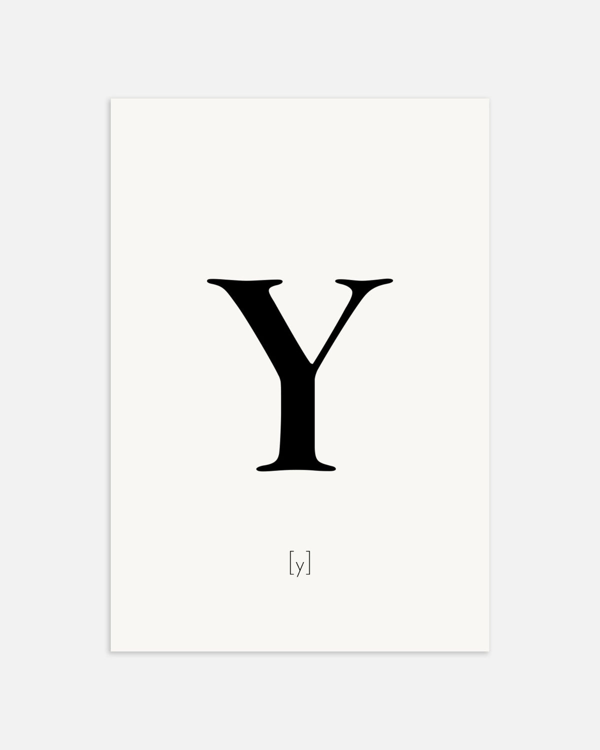 Letter Y - Poster | Wall Art Print | Posterscape