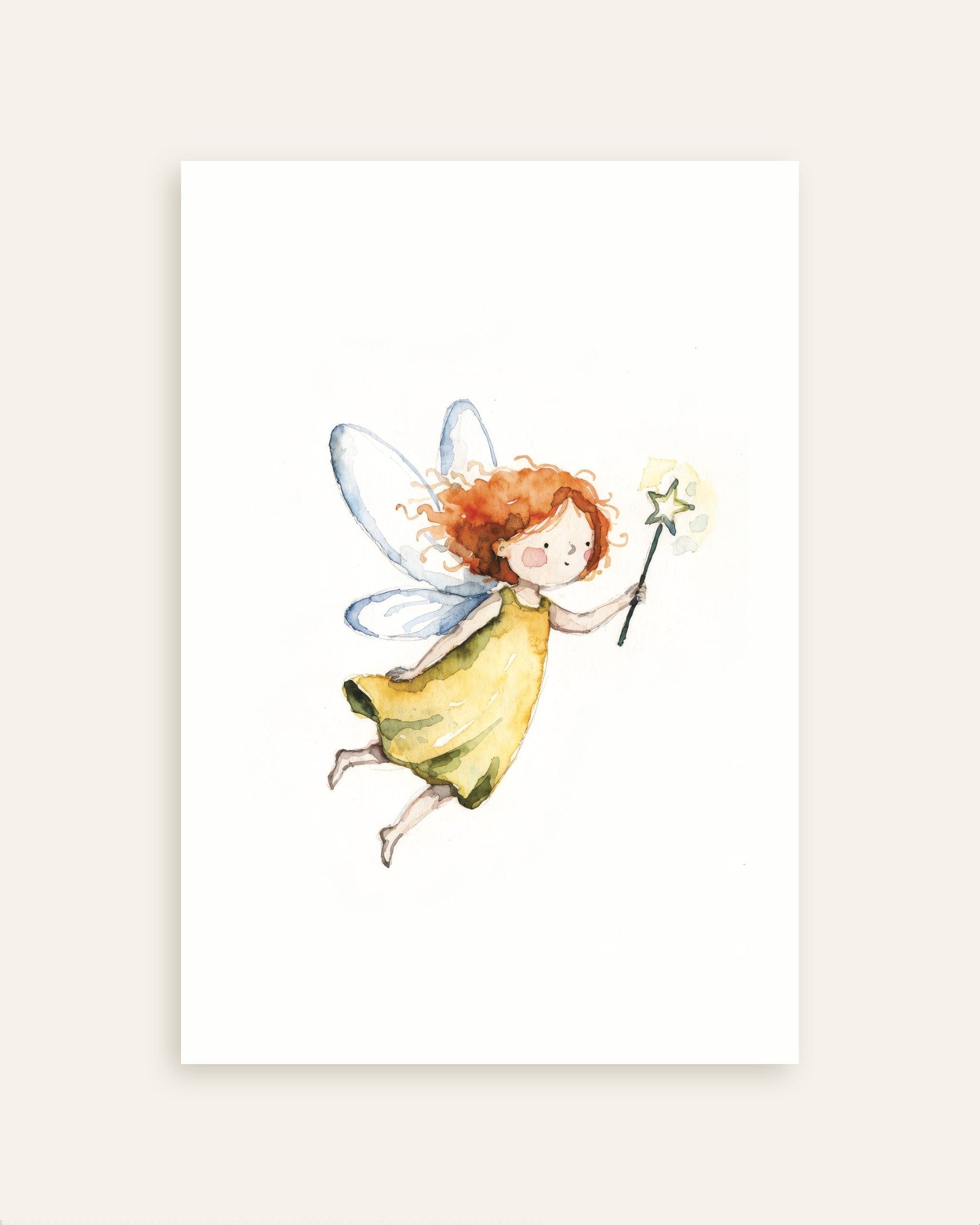 Little Magic Fairy Watercolor Poster