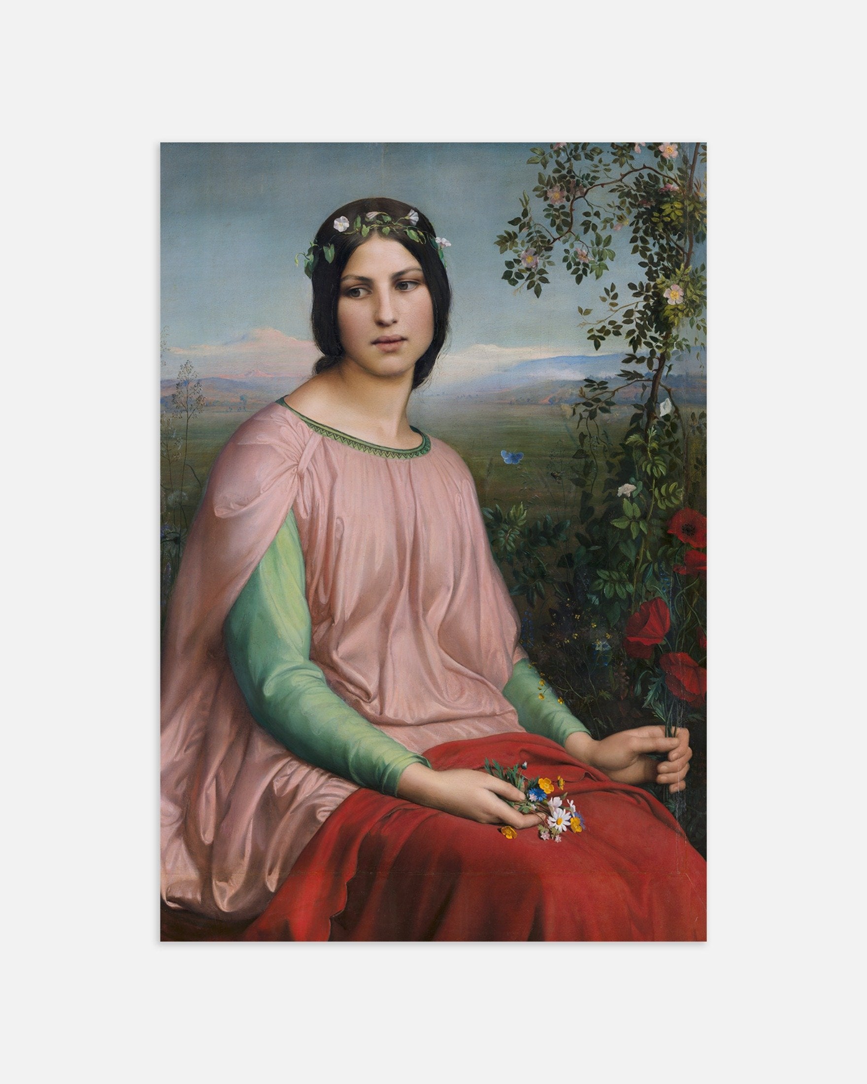 Poster of Louis Janmot "Fleur des Champs" - Classic French Art Print, thumbnail