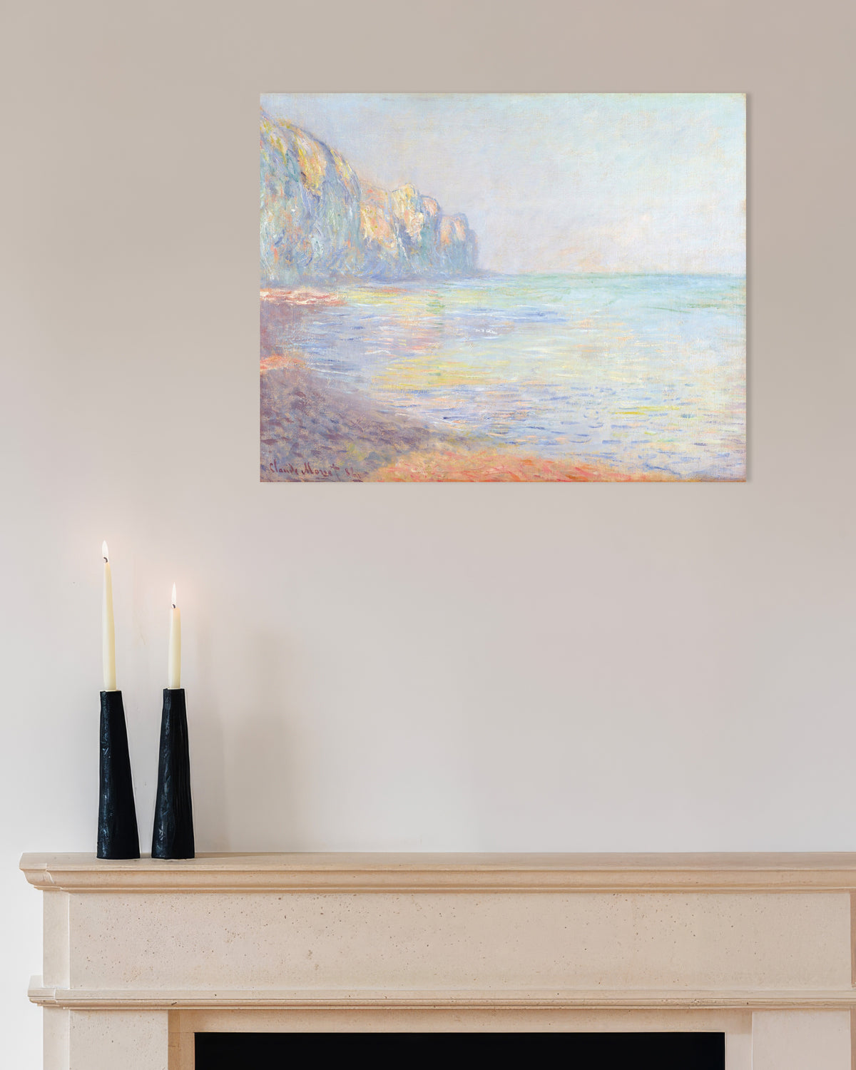 Plakat Disig morgen ved Pourville (1882) av Claude Monet
