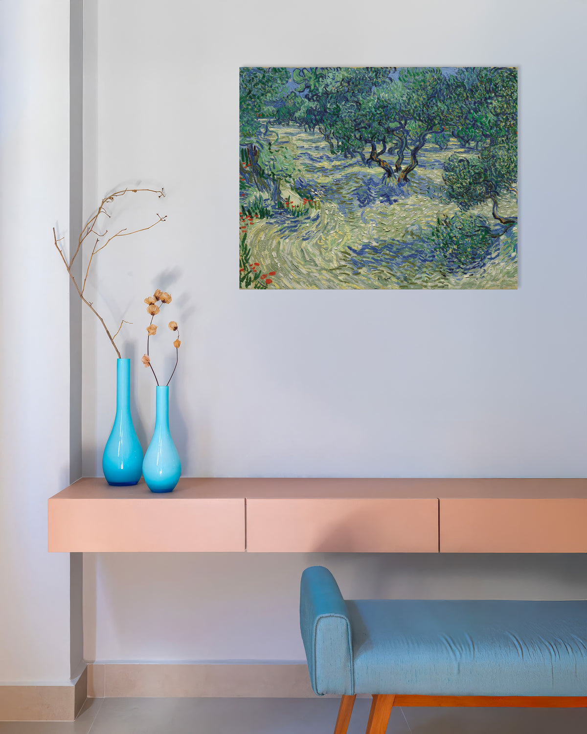 Poster of Olive Orchard (1889) by Vincent van Gogh