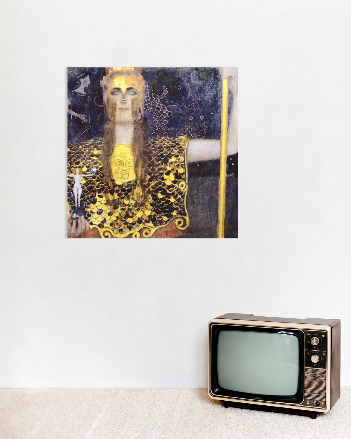 Poster av Pallas Athene (1898) av Gustav Klimt