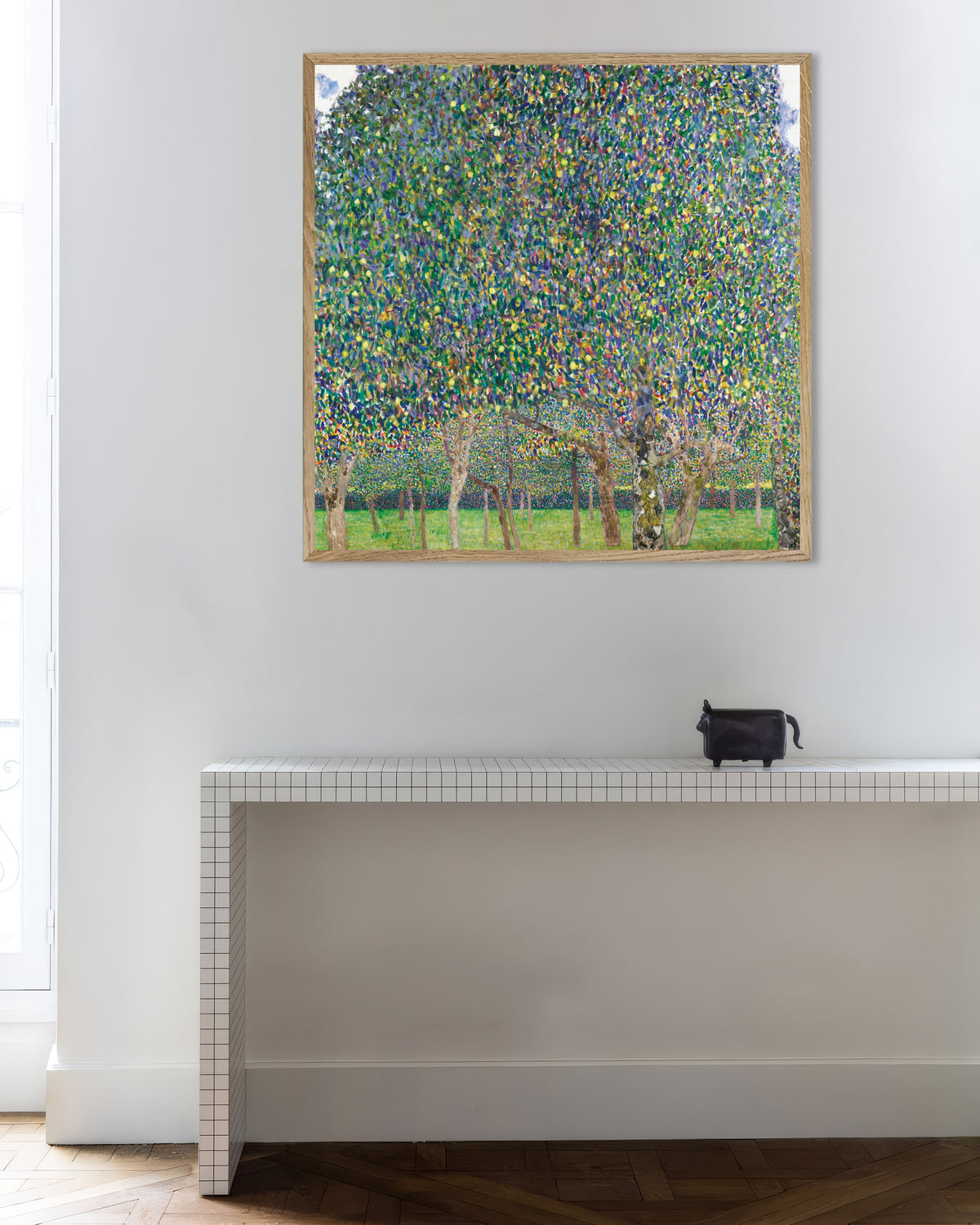 Poster of Pear Tree (1903) by Gustav Klimt, with natural wooden frame