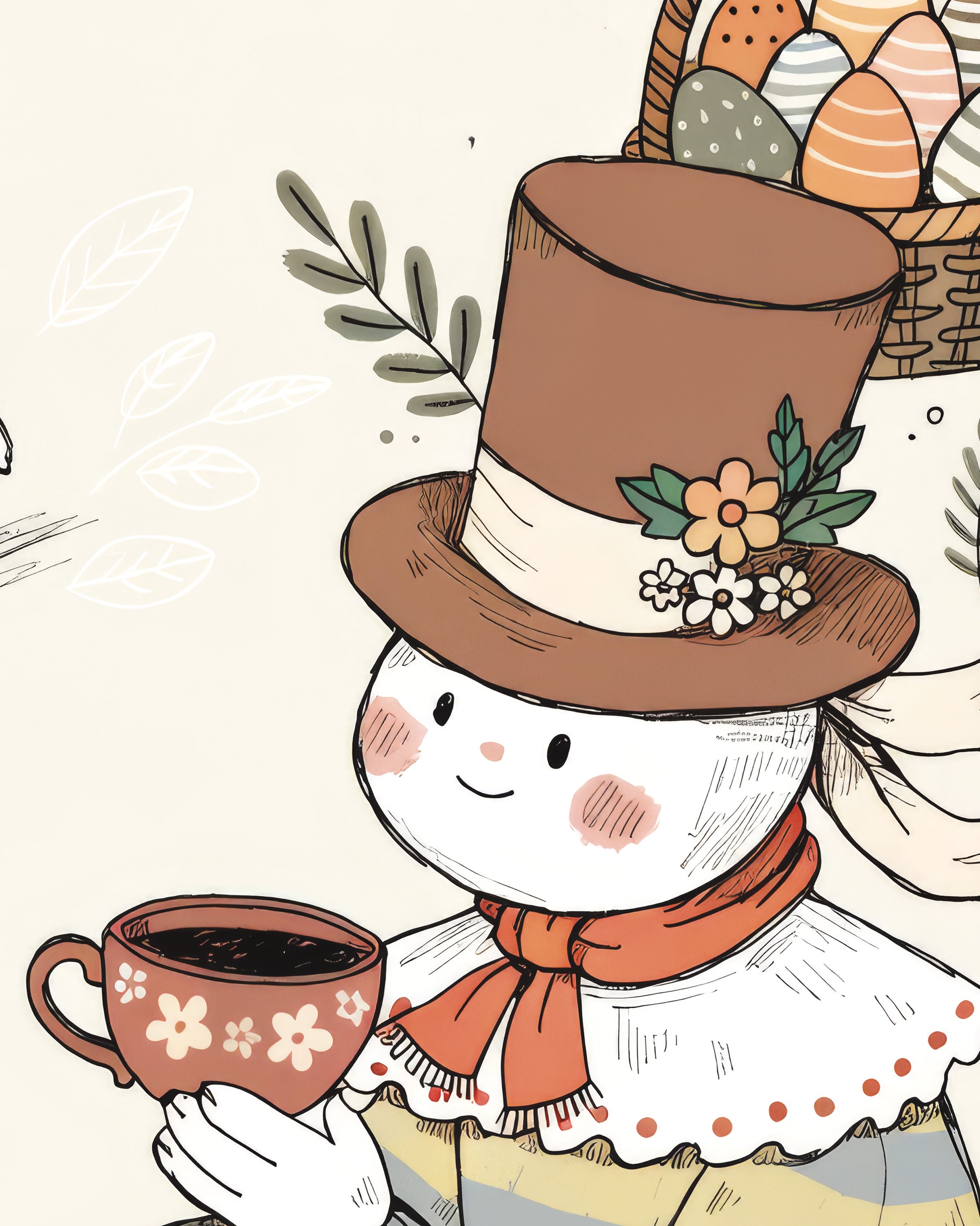 Påskete pause illustrasjonsplakat