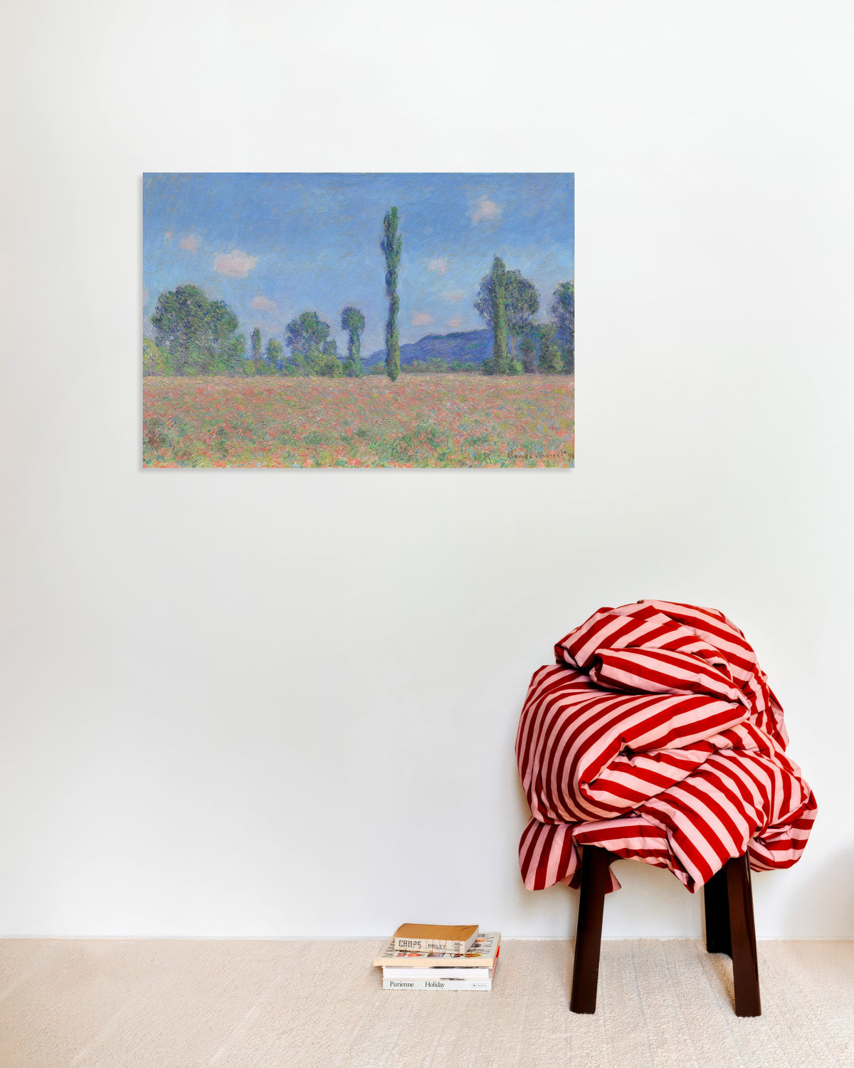 Plakat Valmueåker, Giverny (1890) av Claude Monet