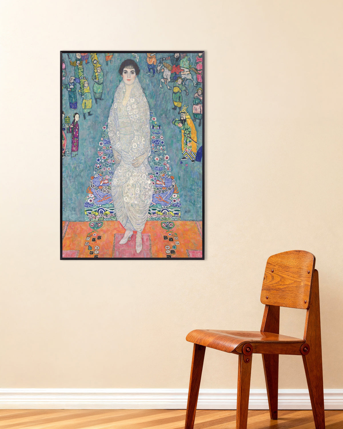 Plakat Portrett av Elisabeth Lederer (1914–1916) av Gustav Klimt med metallramme