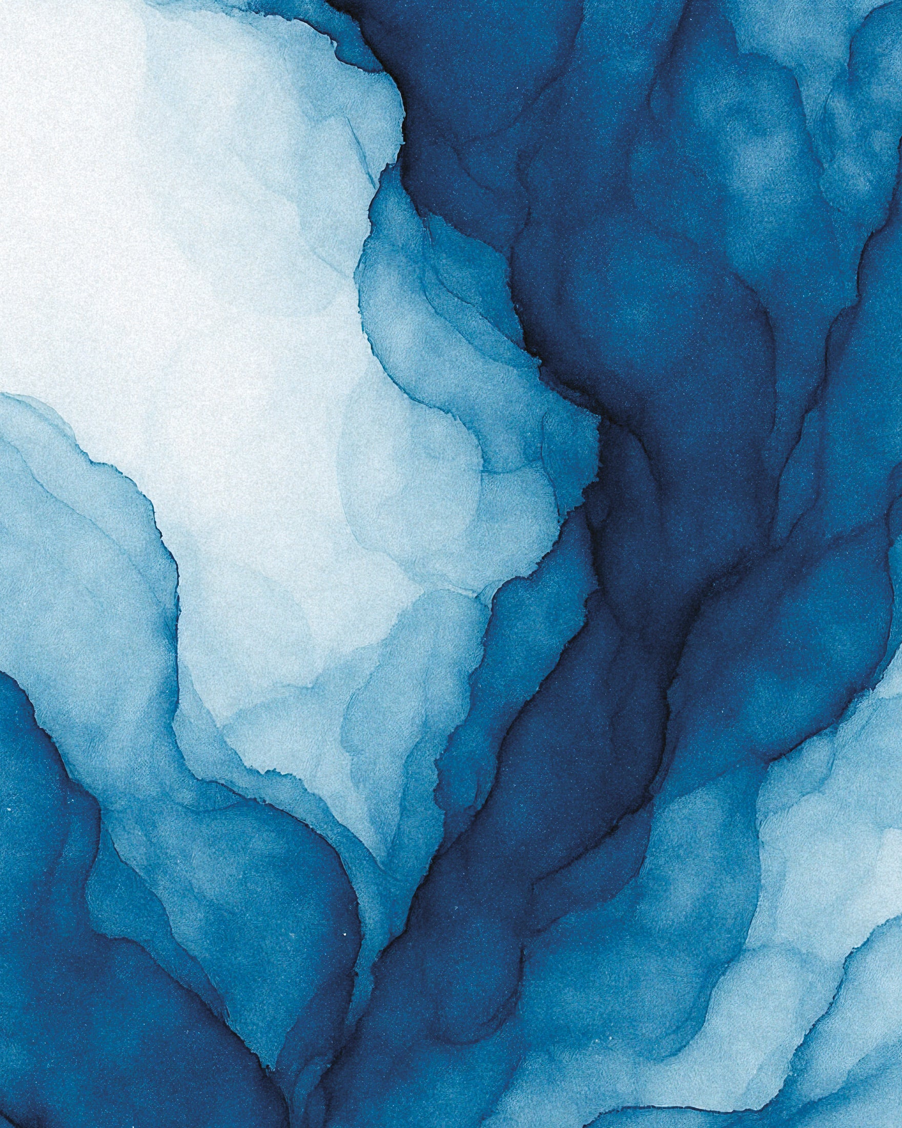 Ramifications watercolor abstract poster