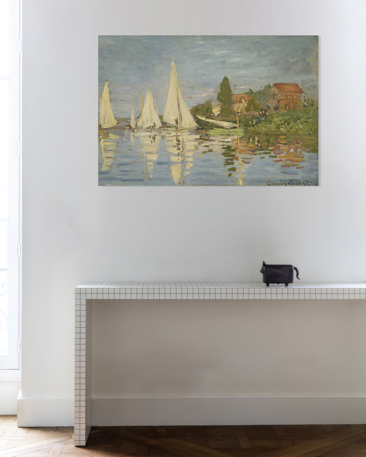 Plakat Regatta ved Argenteuil (ca. 1872) av Claude Monet