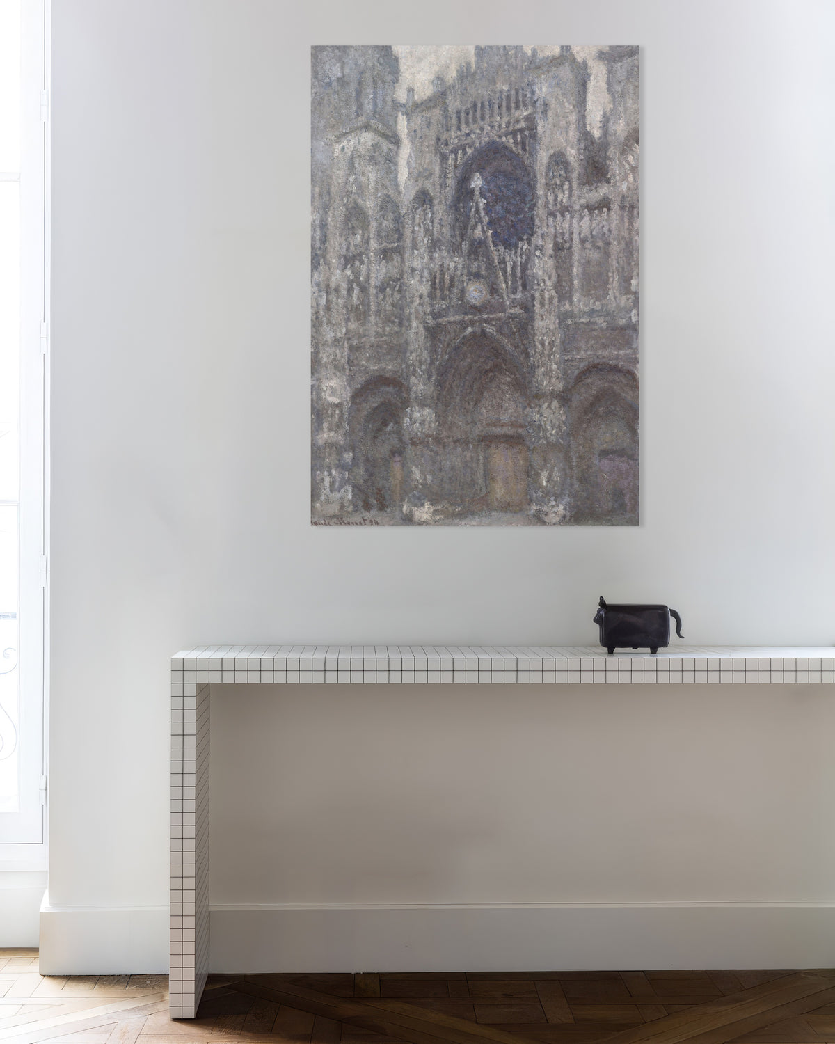 Poster of Rouen Cathedral, the Portal, Gray Weather (1892) by Claude Monet