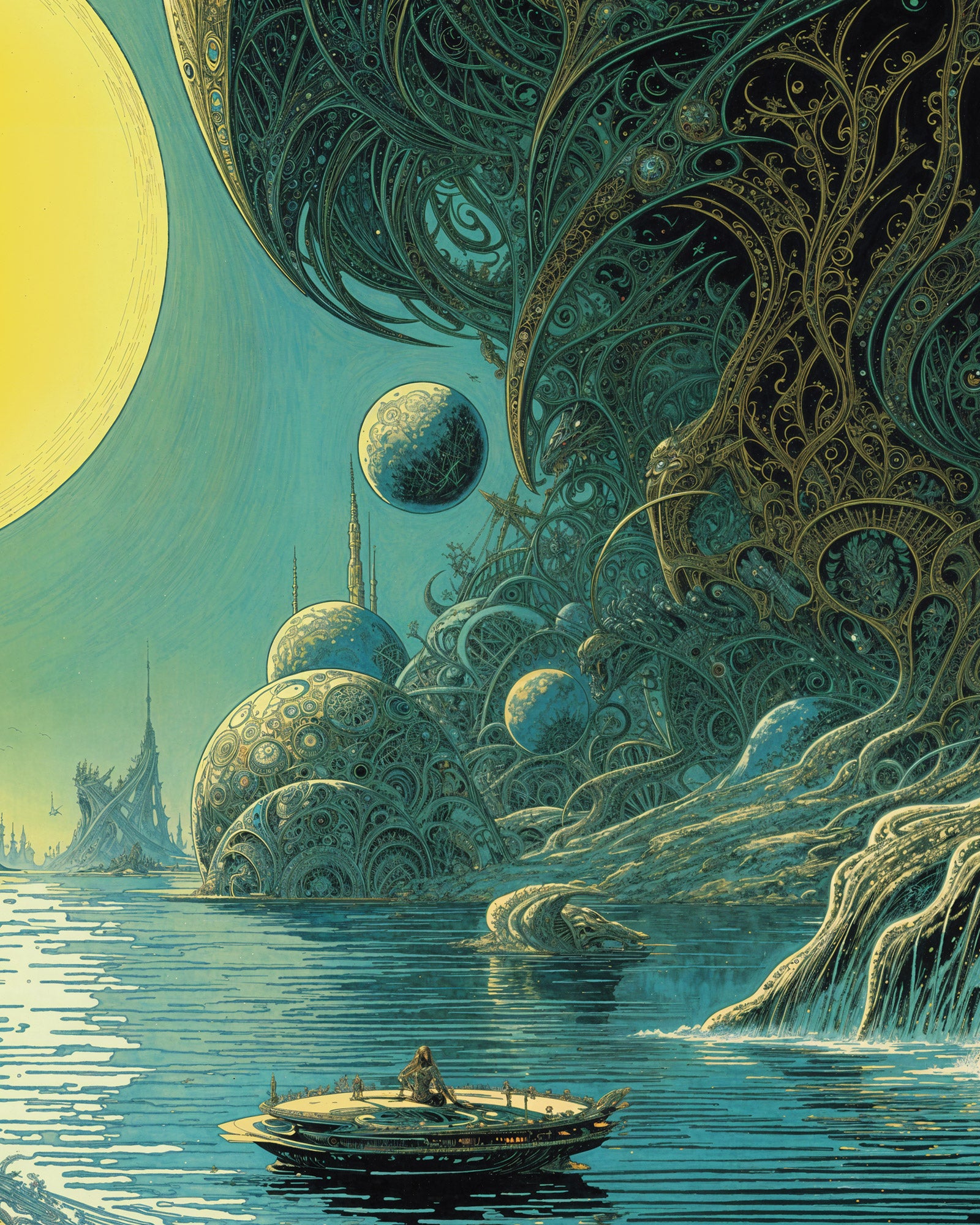 sci fi aquatic poster