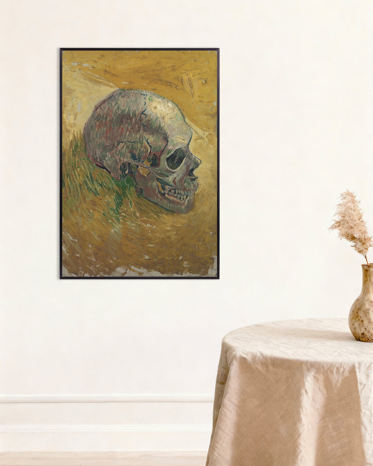 Poster av Skalle (1887) av Vincent van Gogh, med metallramme
