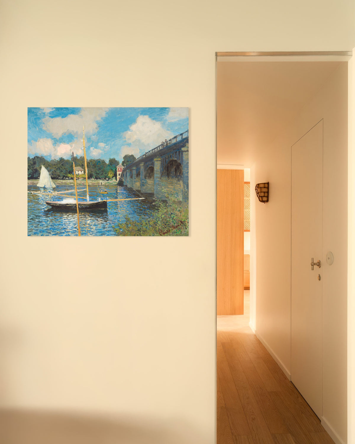 Plakat Broen i Argenteuil (1874) av Claude Monet