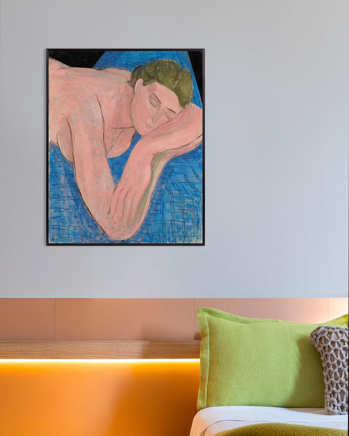 Poster av Drømmen (1935) av Henri Matisse, med metallramme