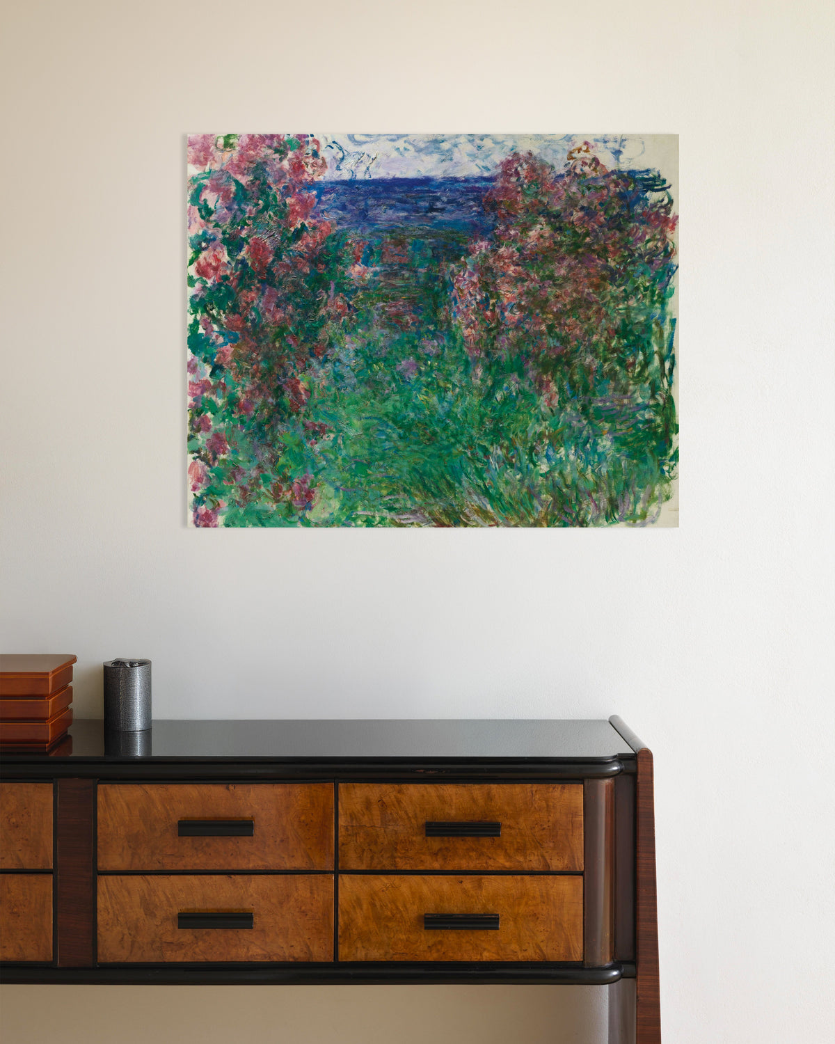 Plakat Huset blant rosene (ca. 1925) av Claude Monet