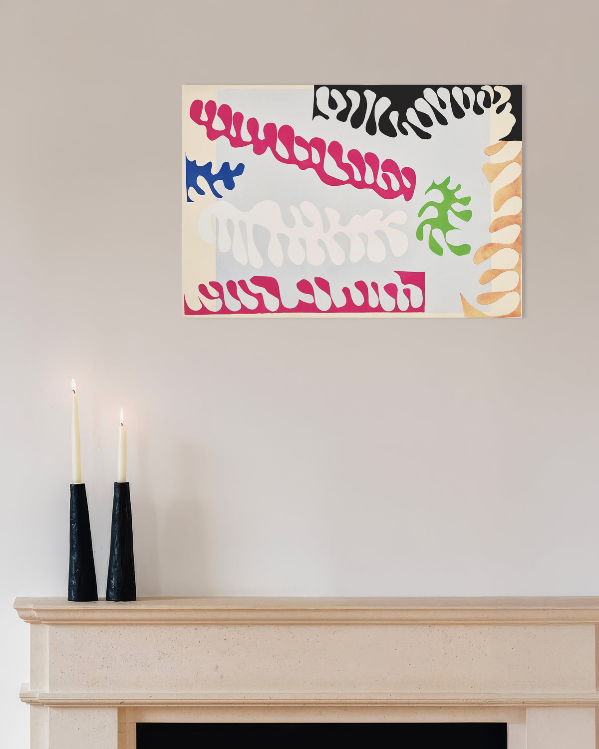Poster of The Lagoon in Pink and White (Jazz, 1947) by Henri Matisse
